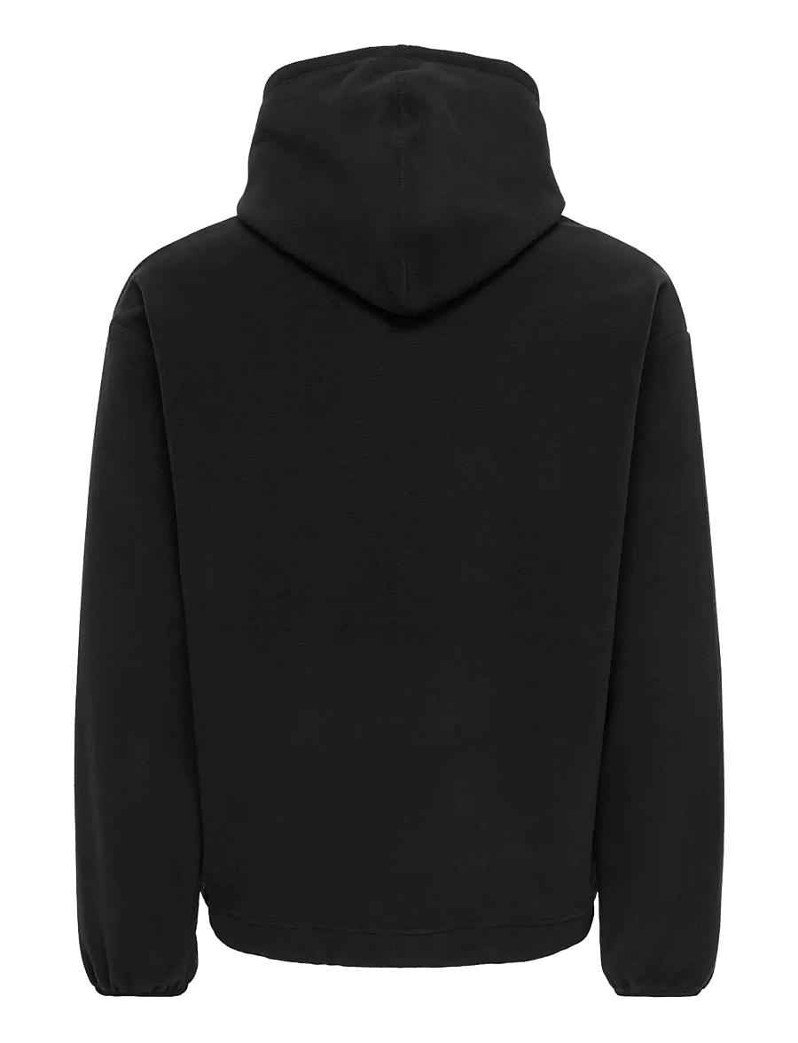 ONLY & SONS - ONSHUNTER RLX LS FLEECE HOODIE - teddy-pusad - black - 2