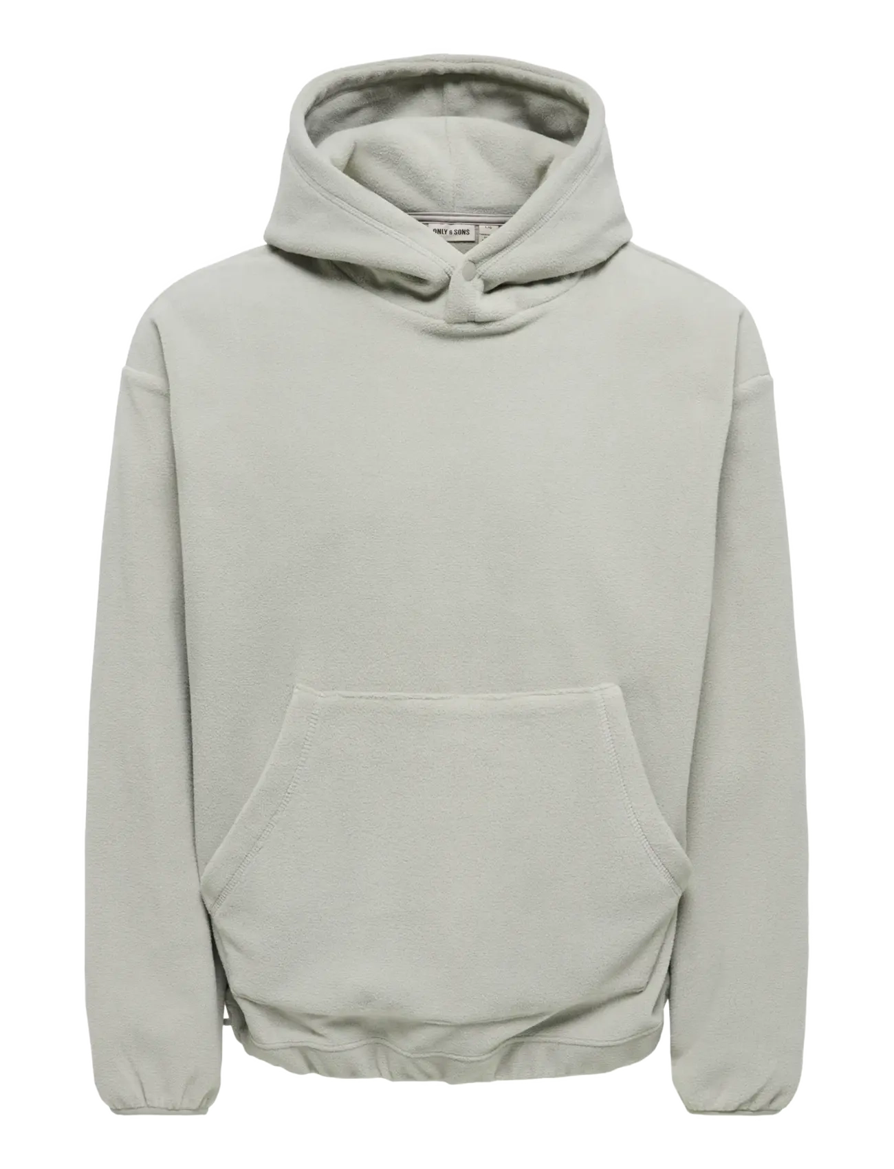 ONLY & SONS - ONSHUNTER RLX LS FLEECE HOODIE - teddy-pusad - ghost gray - 1