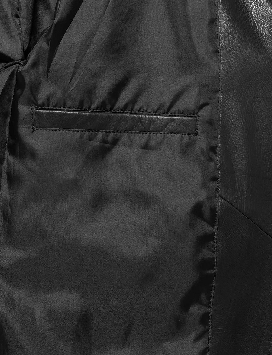 ONLY & SONS - ONSANDY LEATHER JACKET OTW - efterårsjakker - black - 3