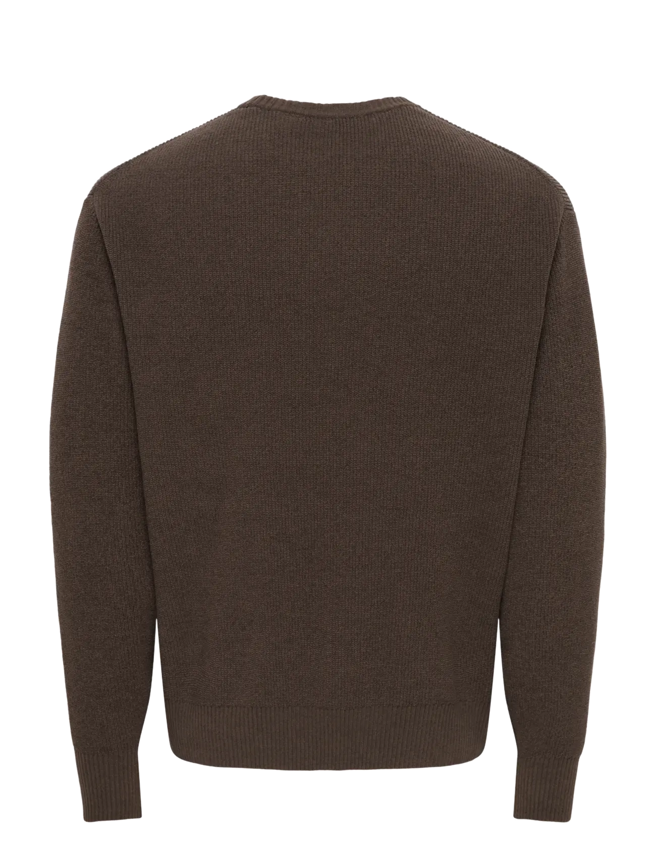 ONLY & SONS - ONSRODGER RLX CREW NECK KNIT - rundhals - chocolate brown - 1
