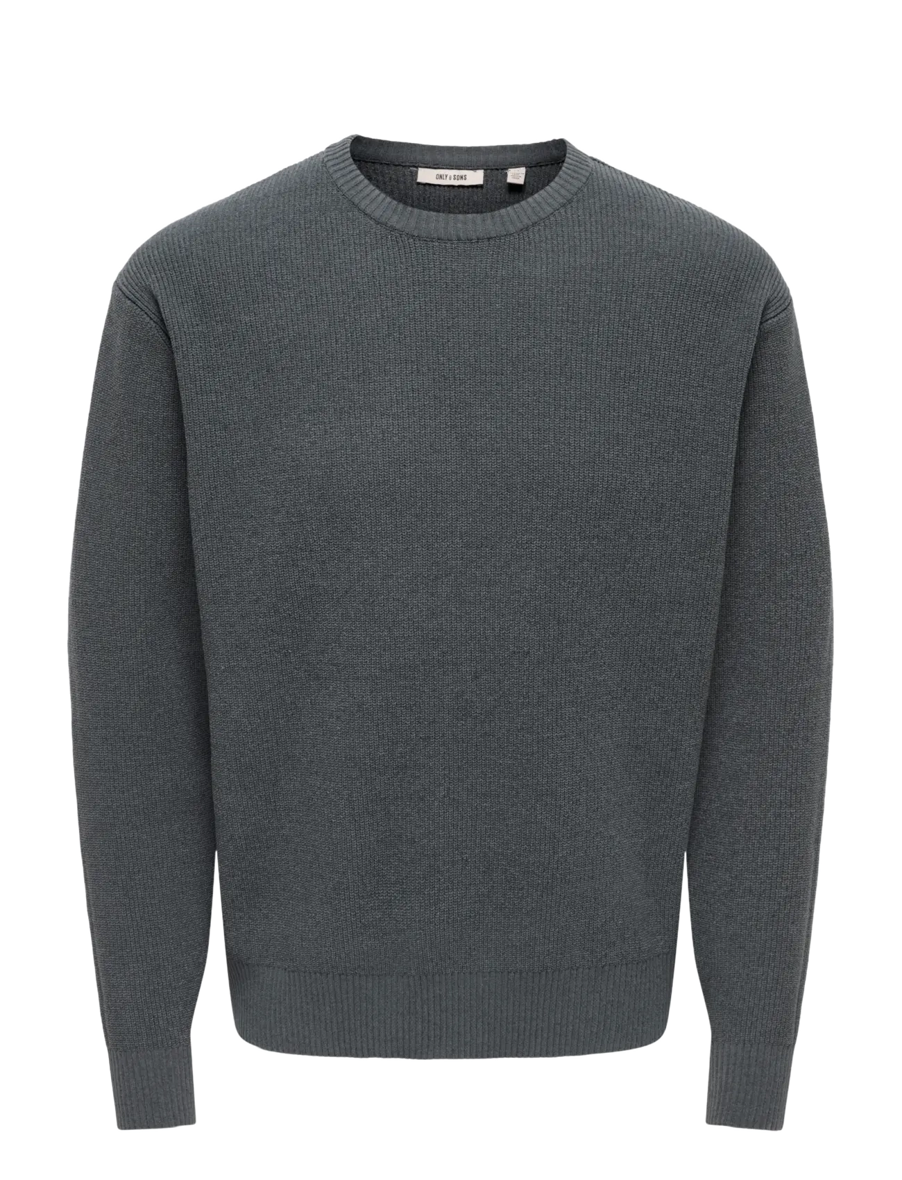 ONLY & SONS ONSRODGER RLX CREW NECK KNIT - ONLY & SONS - GREY PINSTRIPE / grey