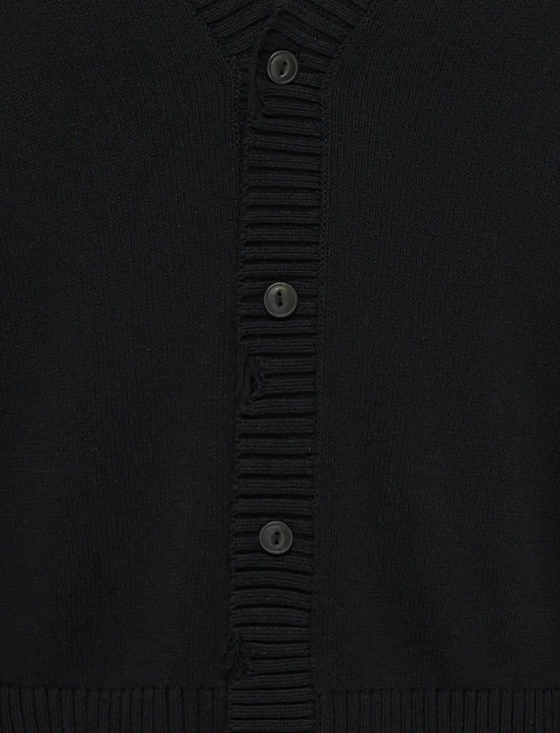 ONLY & SONS - ONSTUNE DS CROP CARDIGAN KNIT - cardigans - black - 2