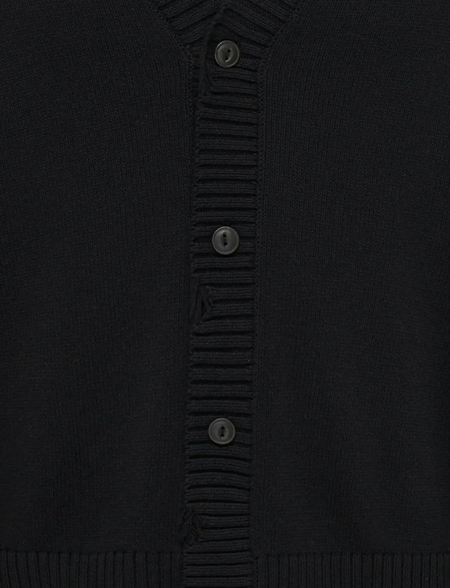 ONLY & SONS - ONSTUNE DS CROP CARDIGAN KNIT - hnepptar peysur - black - 2