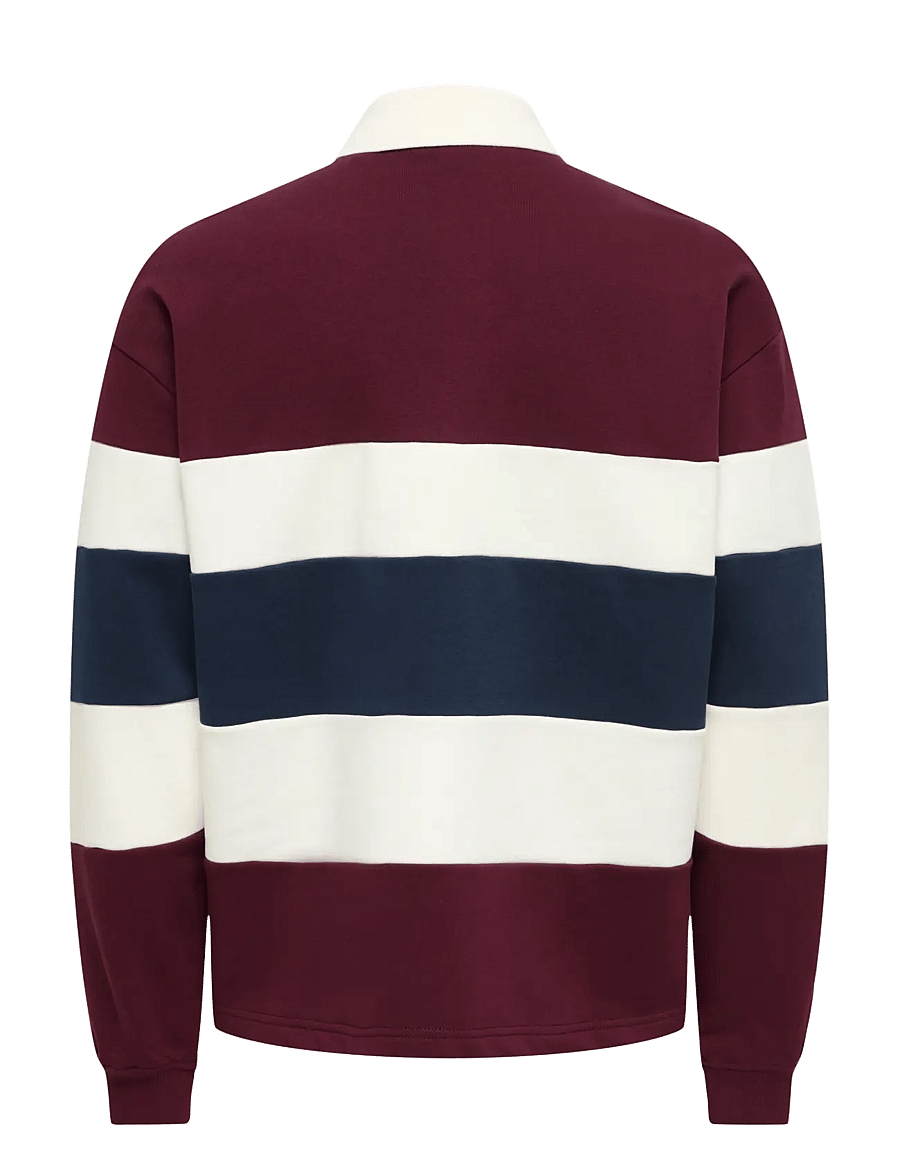ONLY & SONS - ONSBENEDICT LS RUBGY RLX SWEAT POLO - port royale - 2