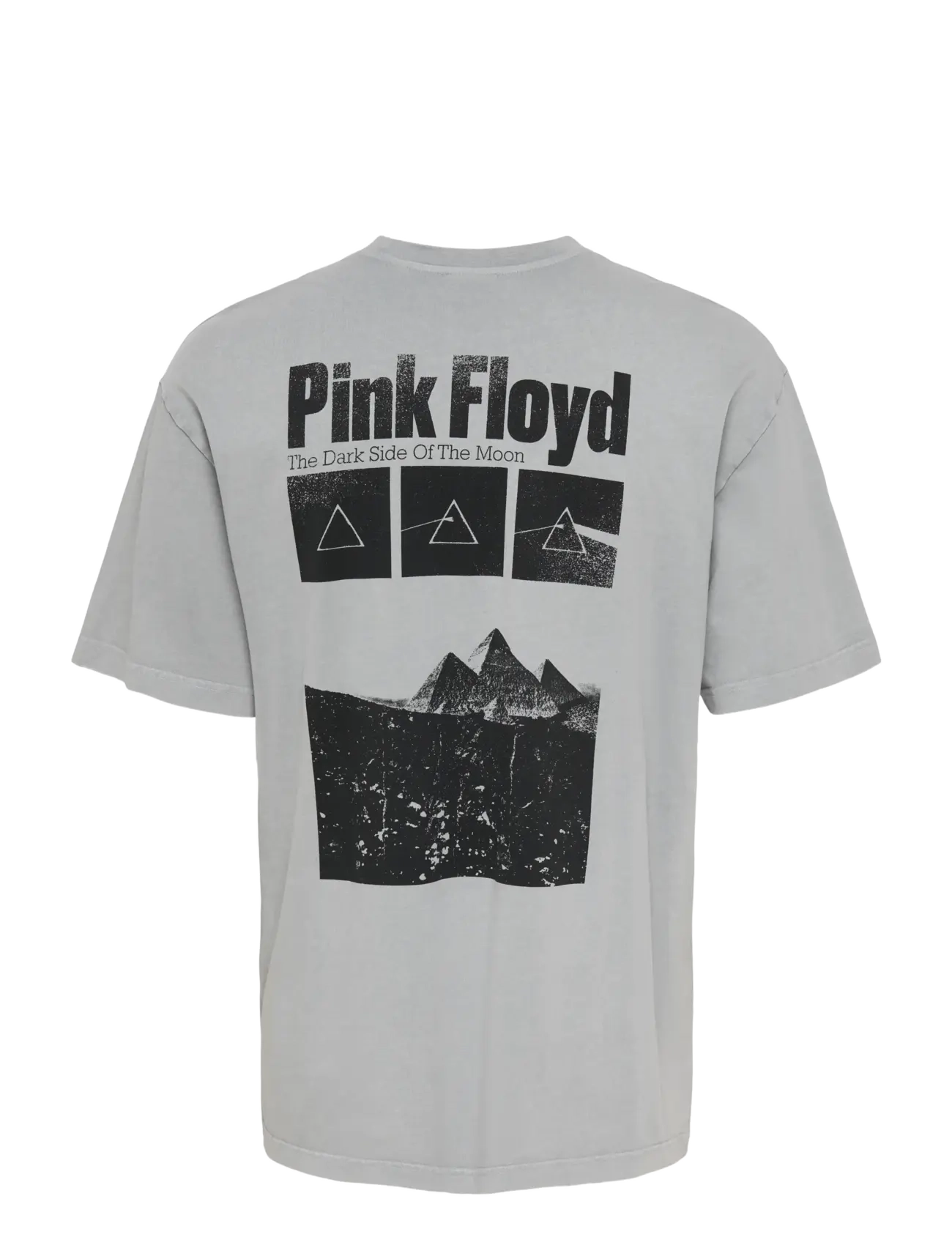 ONLY & SONS - ONSPINK FLOYD LIFE RLX SS WASHED LIC TEE - ultimate grey - 1