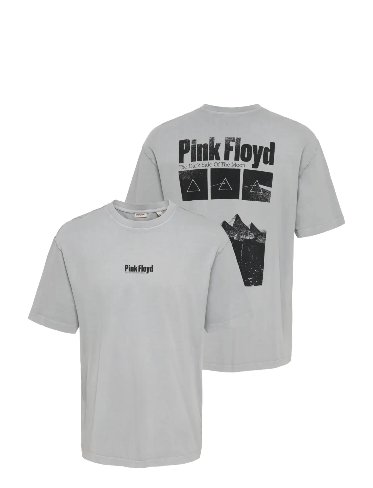 ONLY & SONS - ONSPINK FLOYD LIFE RLX SS WASHED LIC TEE - ultimate grey - 2