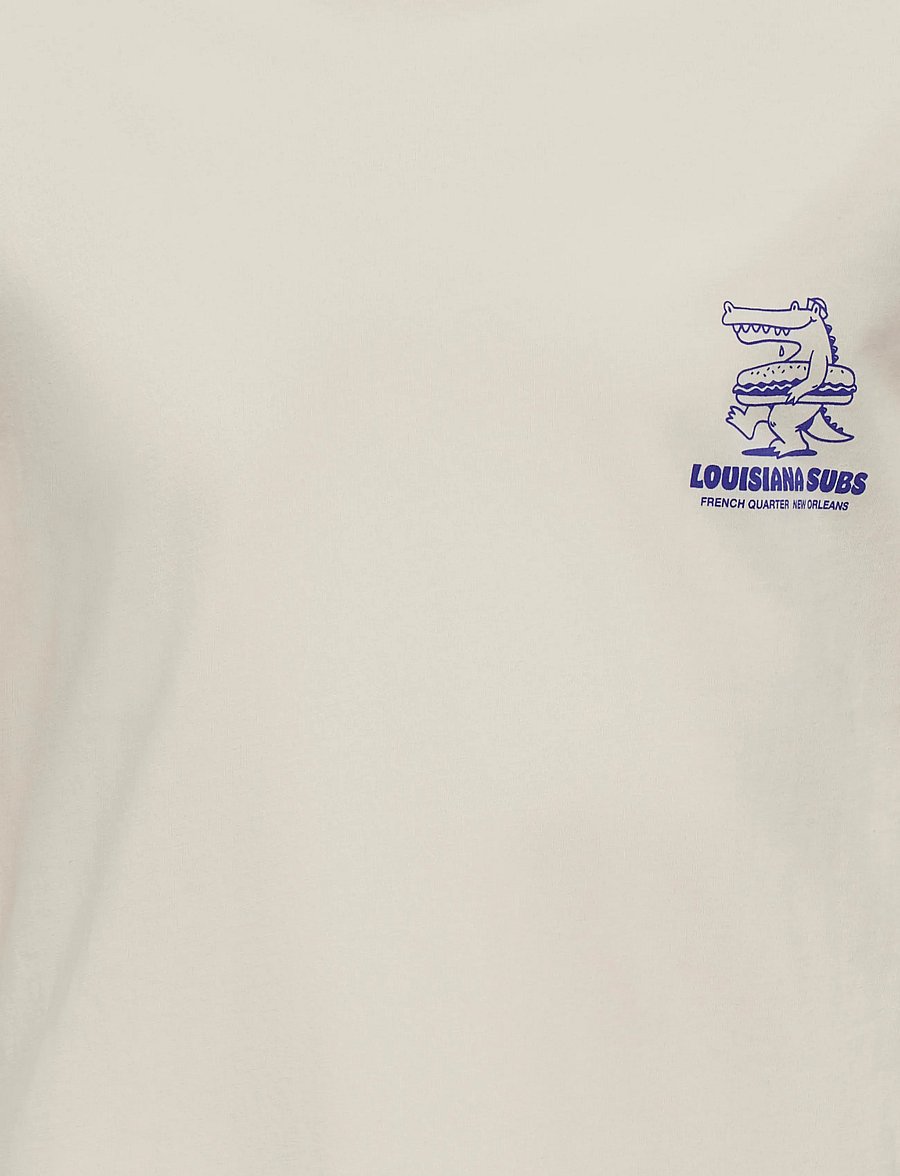 ONLY & SONS - OSJEDDIE SS REG TEE - kortærmede t-shirts - egret - 2
