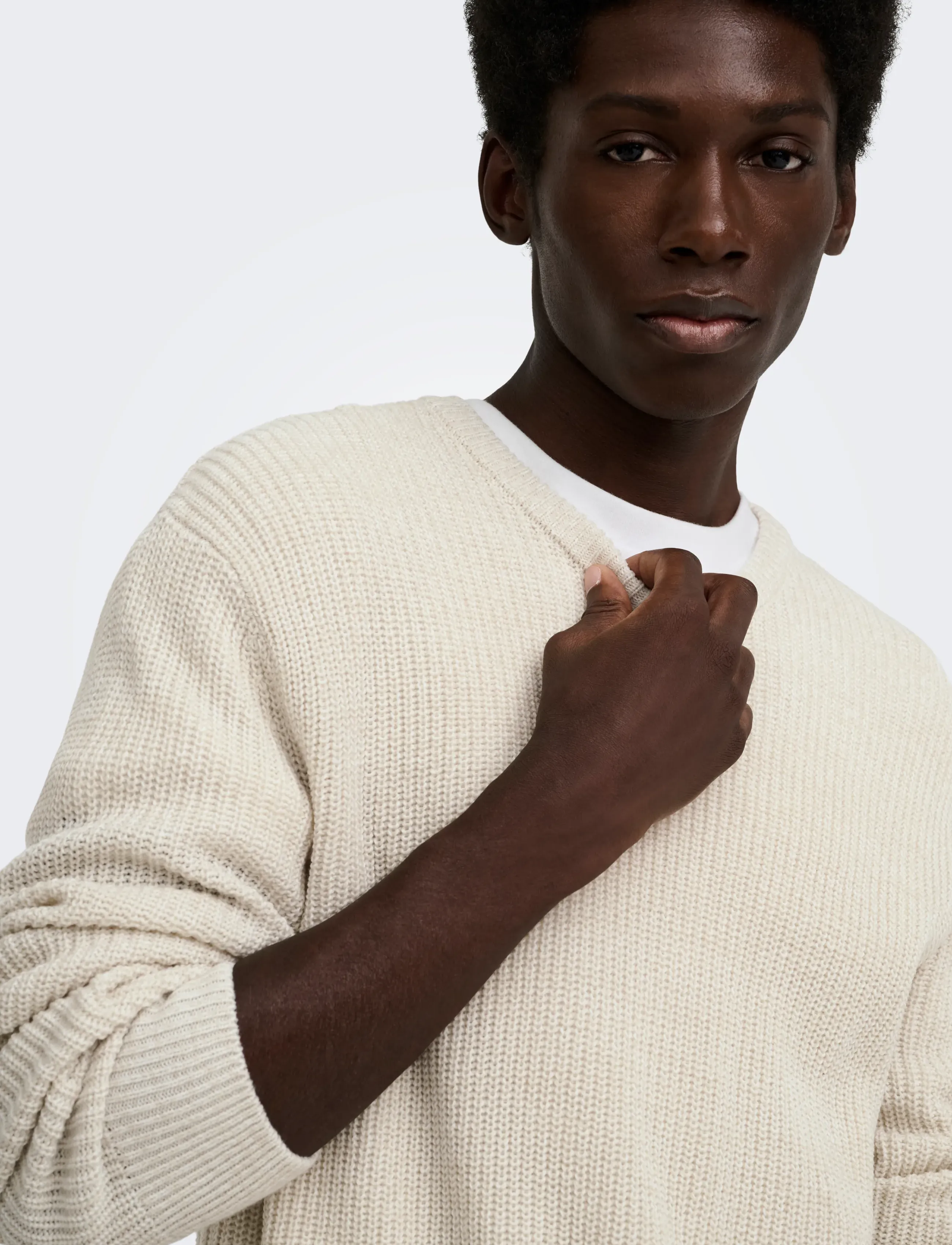 ONLY & SONS Onsjonas Reg Crew Neck Knit stickade tröjor herr – bild 4