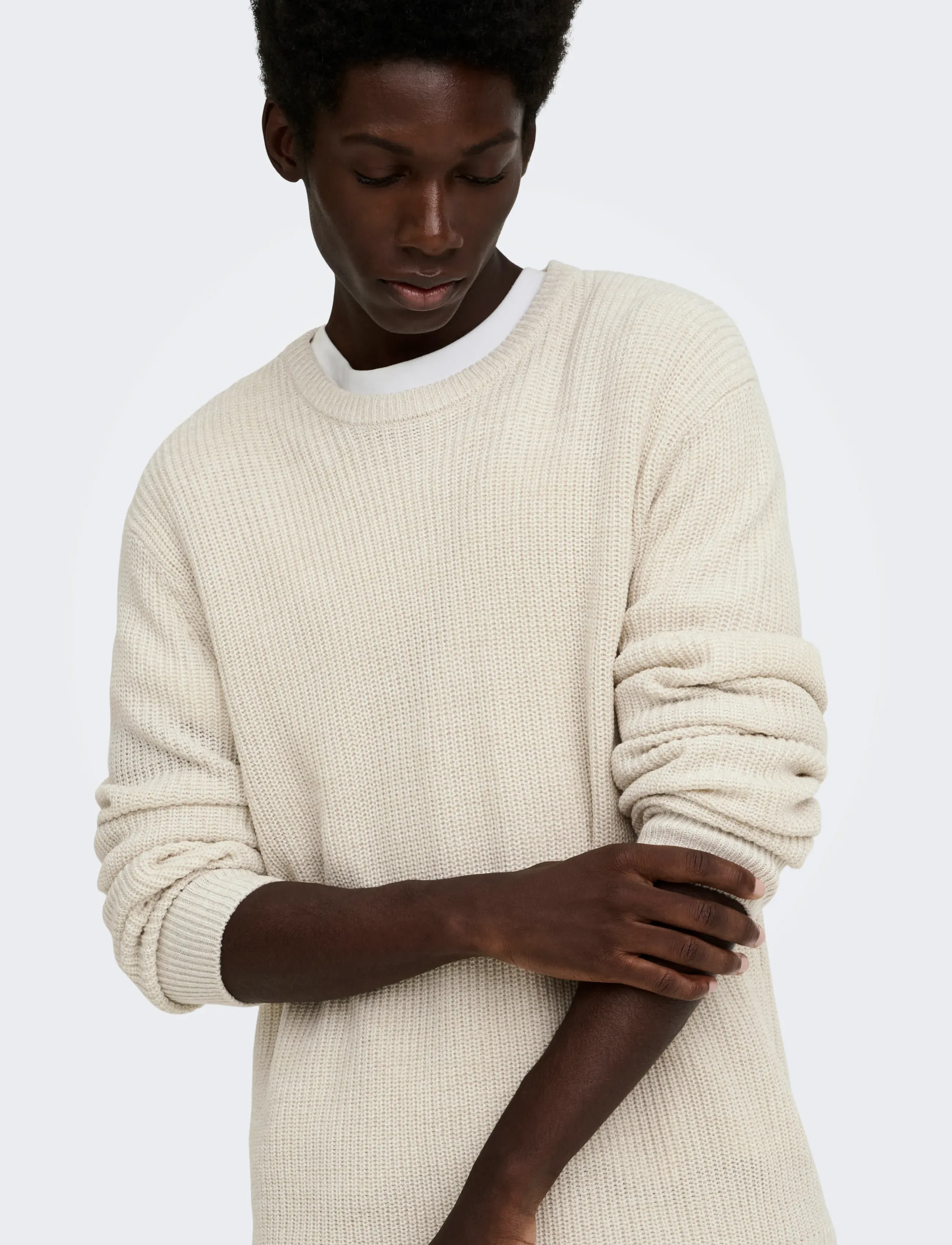ONLY & SONS Onsjonas Reg Crew Neck Knit stickade tröjor herr – bild 6