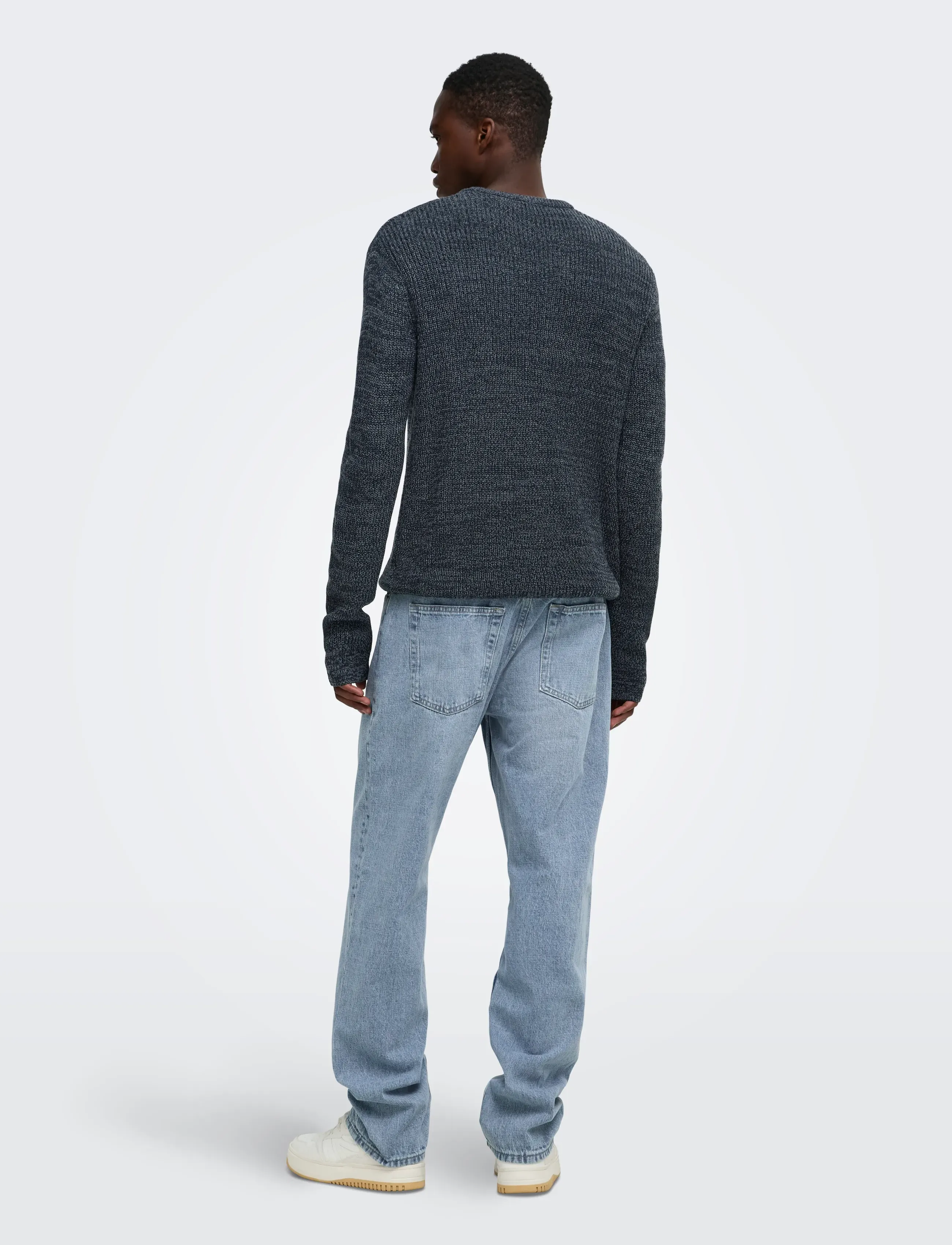 ONLY & SONS Onsjonas Reg Crew Neck Knit stickade tröjor herr – bild 8