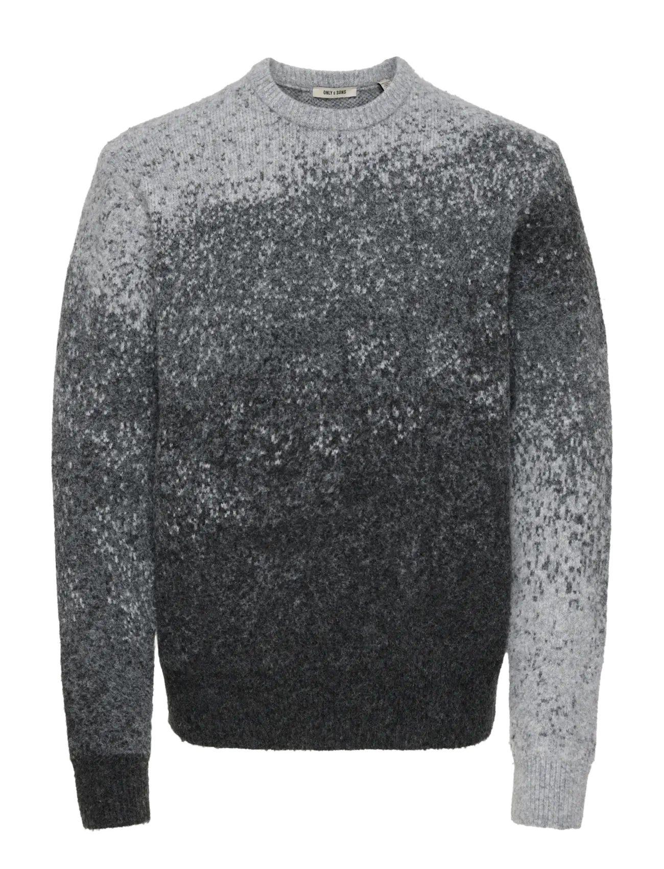 ONLY & SONS ONSOSCAR RLX CREW NECK KNIT - ONLY & SONS - LIGHT GREY MELANGE / grey