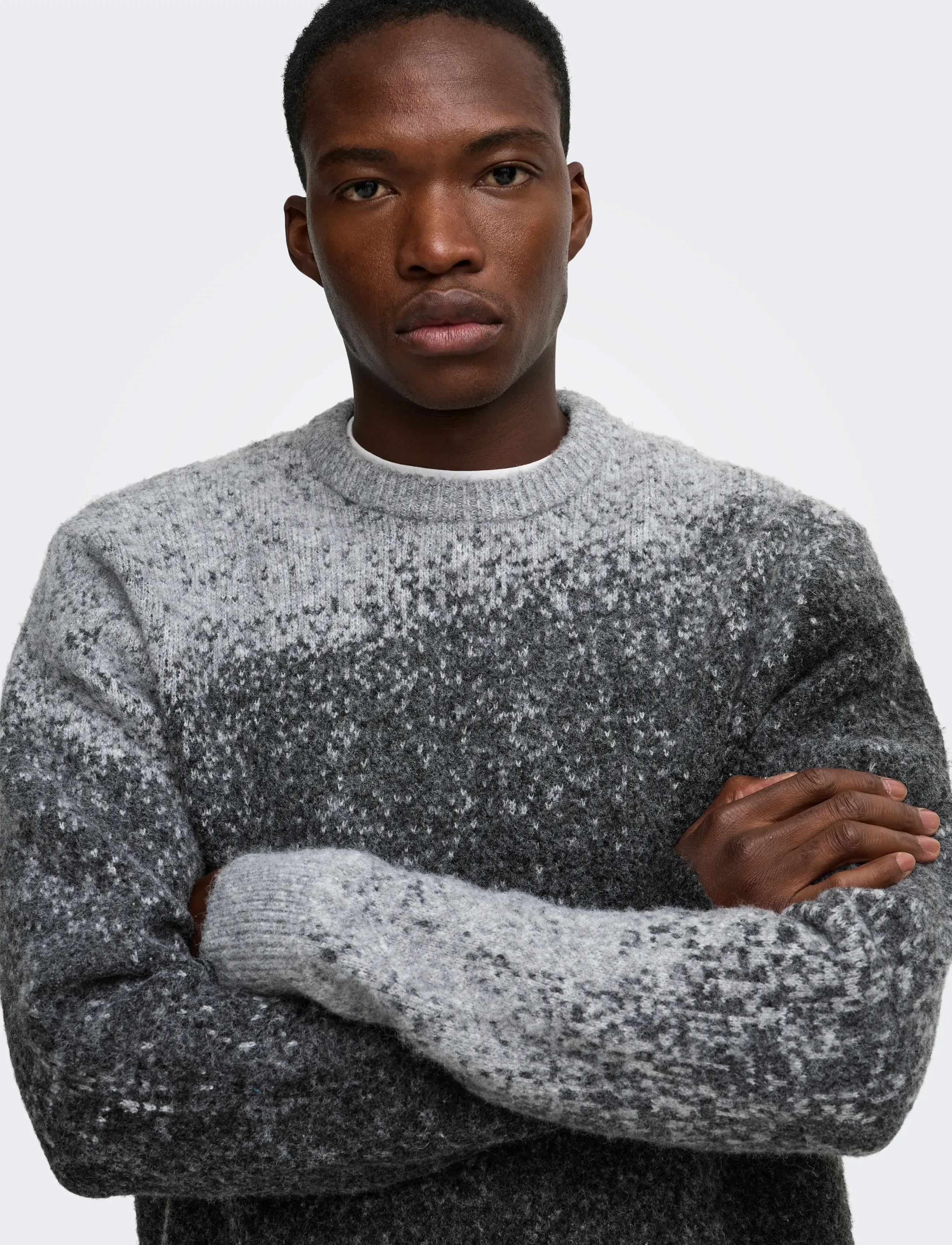 ONLY & SONS Onsoscar Rlx Crew Neck Knit stickade tröjor herr – bild 4