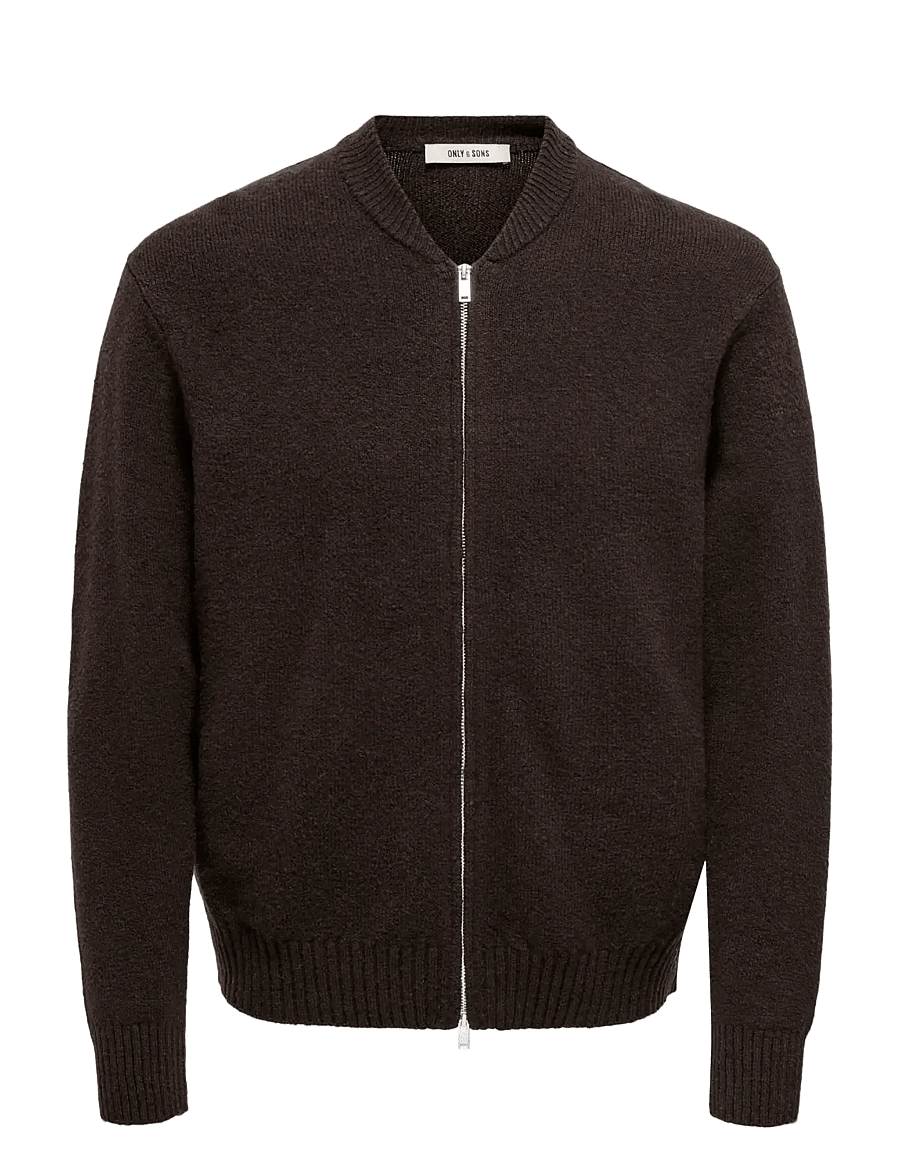 ONLY & SONS - ONSJAMES RLX CARDIGN KNIT - strickjacken - demitasse - 1