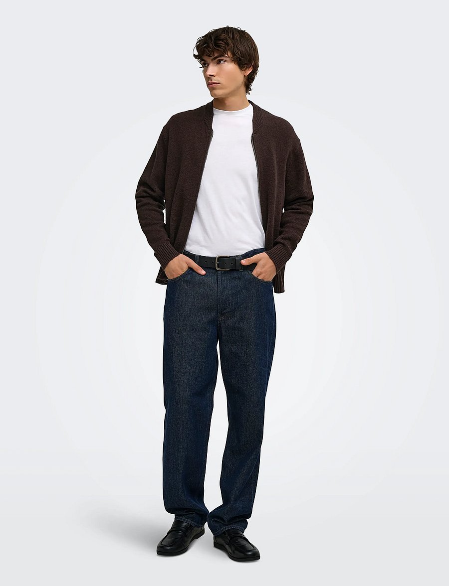 ONLY & SONS - ONSJAMES RLX CARDIGN KNIT - strickjacken - demitasse - 3
