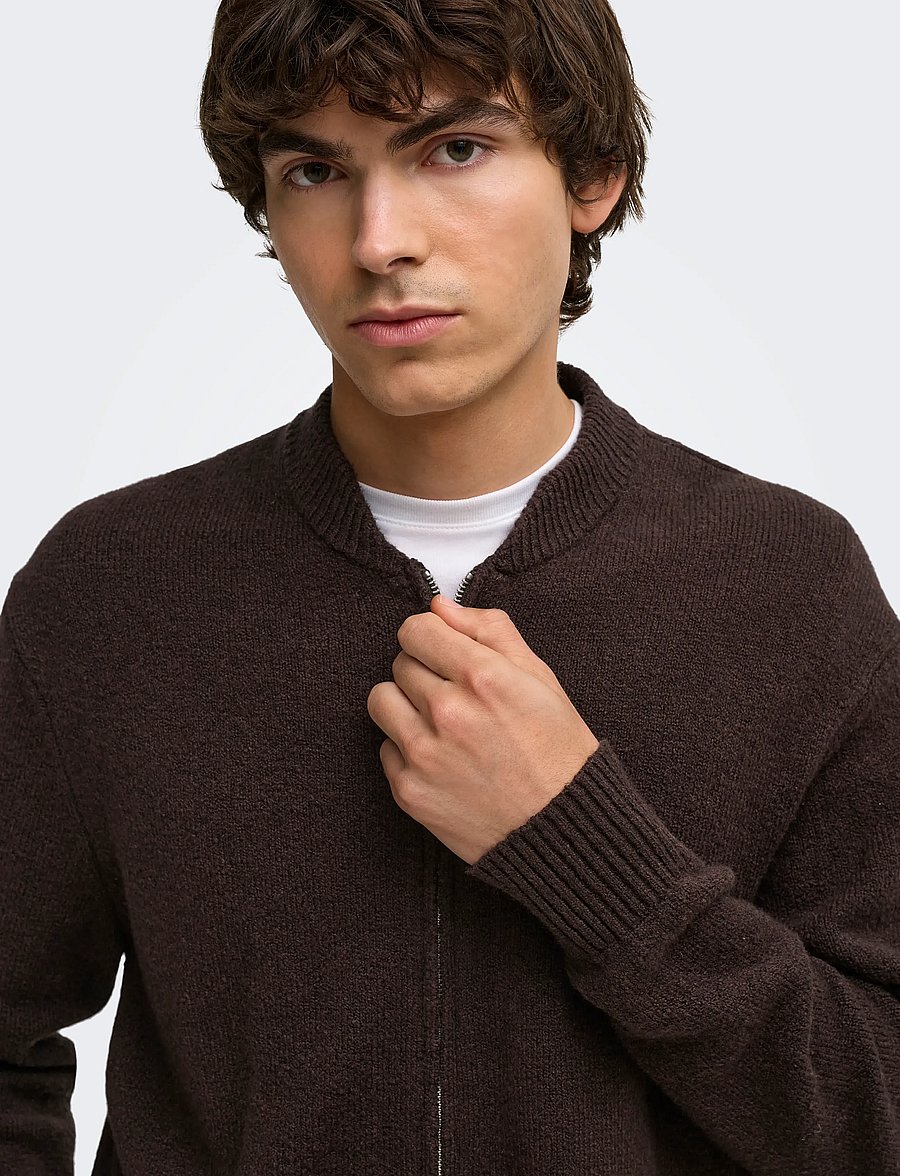 ONLY & SONS - ONSJAMES RLX CARDIGN KNIT - strickjacken - demitasse - 4