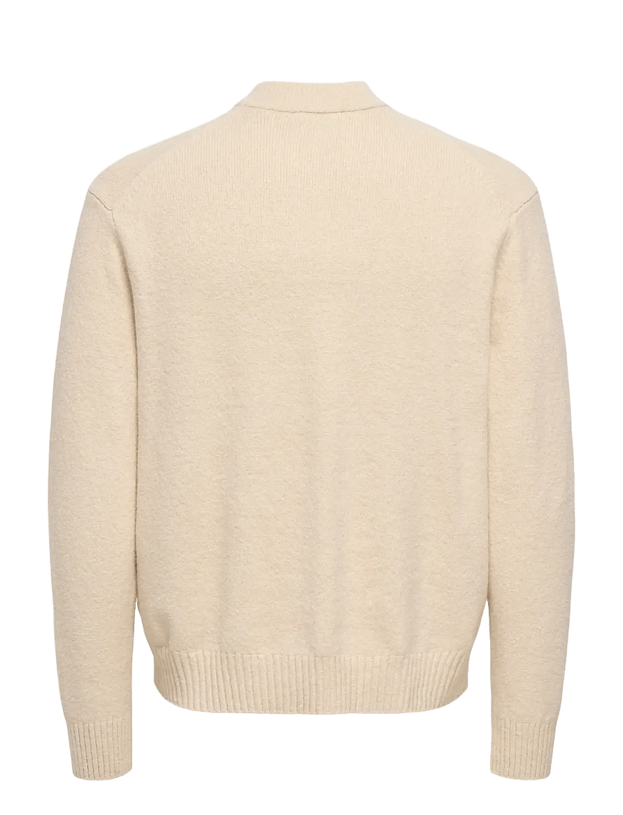 ONLY & SONS - ONSJAMES RLX CARDIGN KNIT - strickjacken - oatmeal - 2