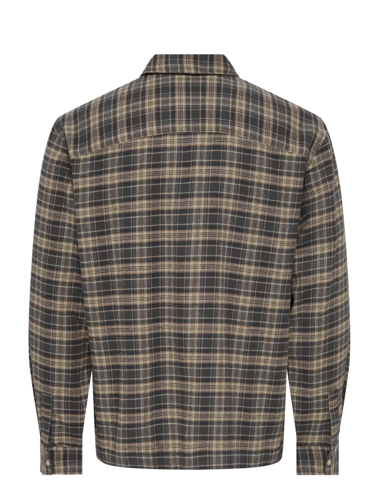 ONLY & SONS - ONSHALE FLANNEL CHECK SHIRT RLX FIT - flanellskjortor - grey pinstripe - 2