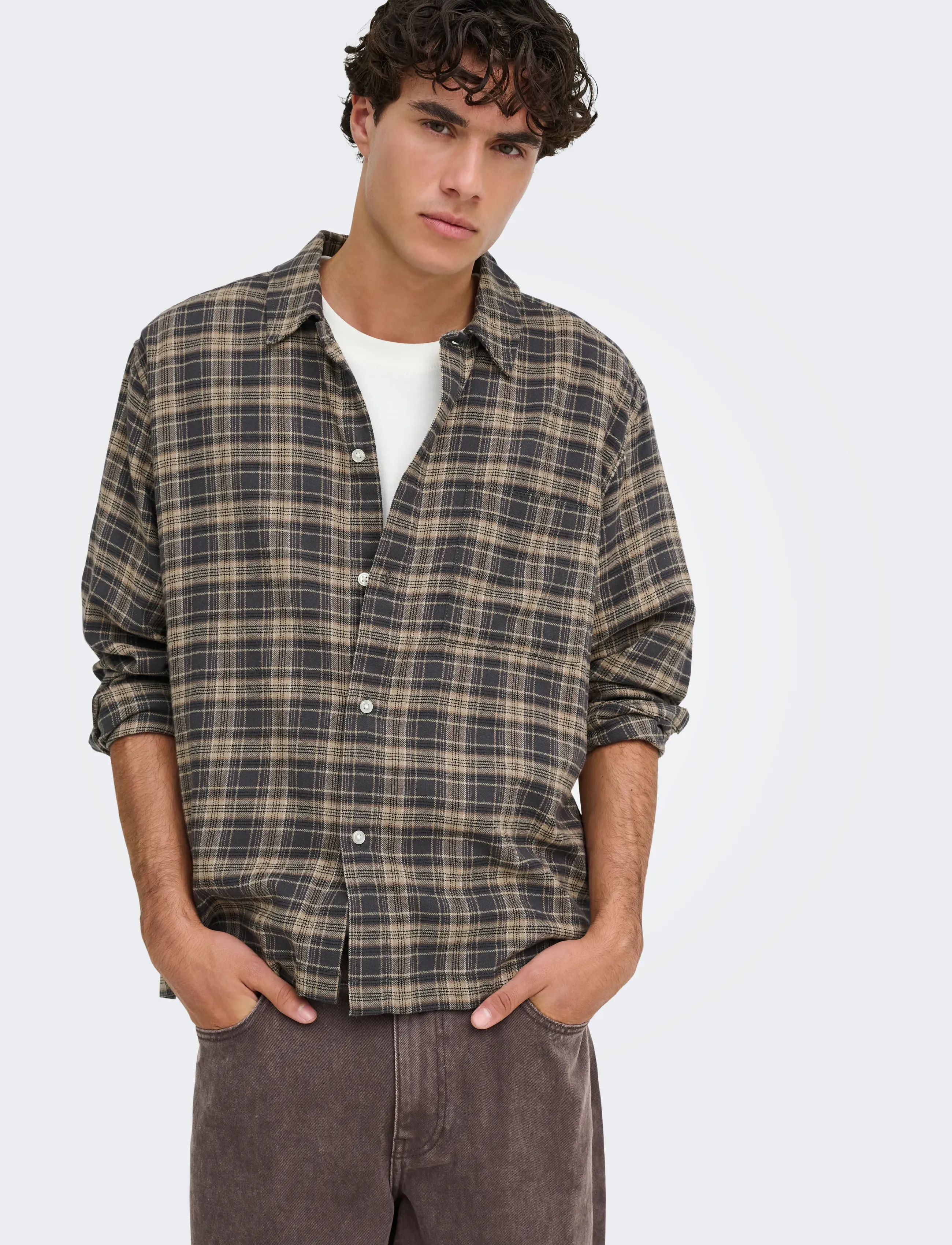 ONLY & SONS Onshale Flannel Check Shirt Rlx Fit flanellskjortor herr – bild 6