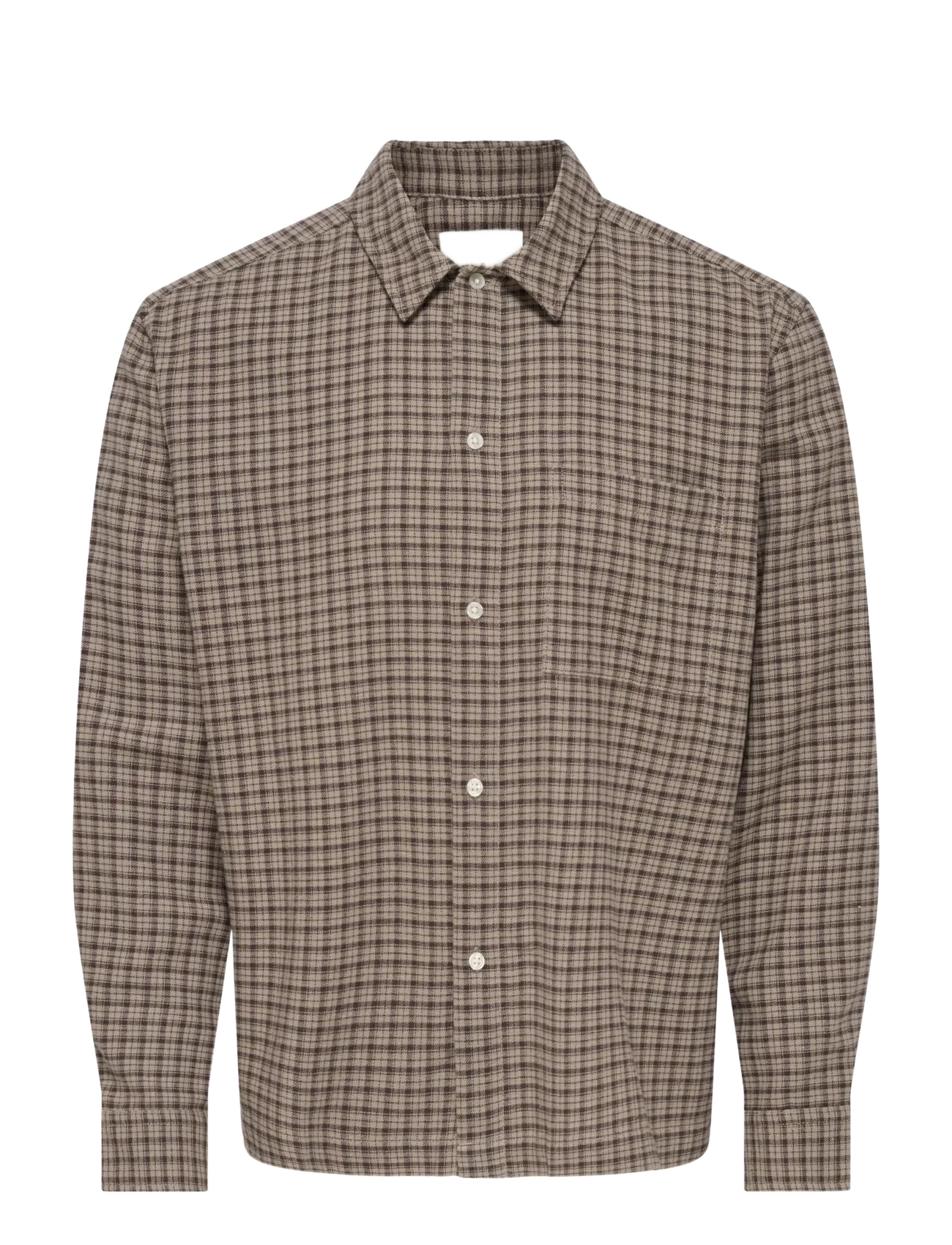 ONLY & SONS - ONSHALE FLANNEL CHECK SHIRT RLX FIT - flanell-hemden - travertine - 1
