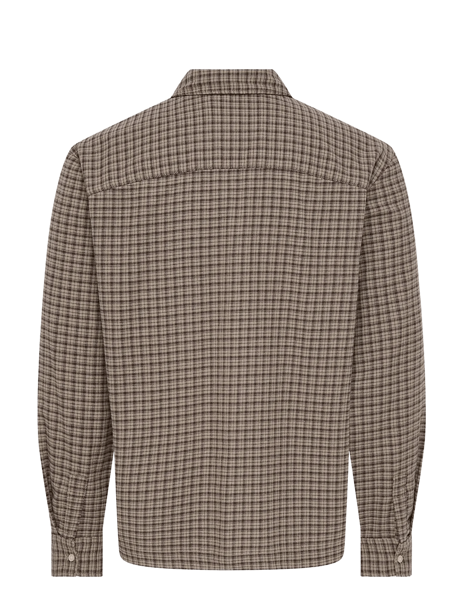 ONLY & SONS - ONSHALE FLANNEL CHECK SHIRT RLX FIT - flanell-hemden - travertine - 2
