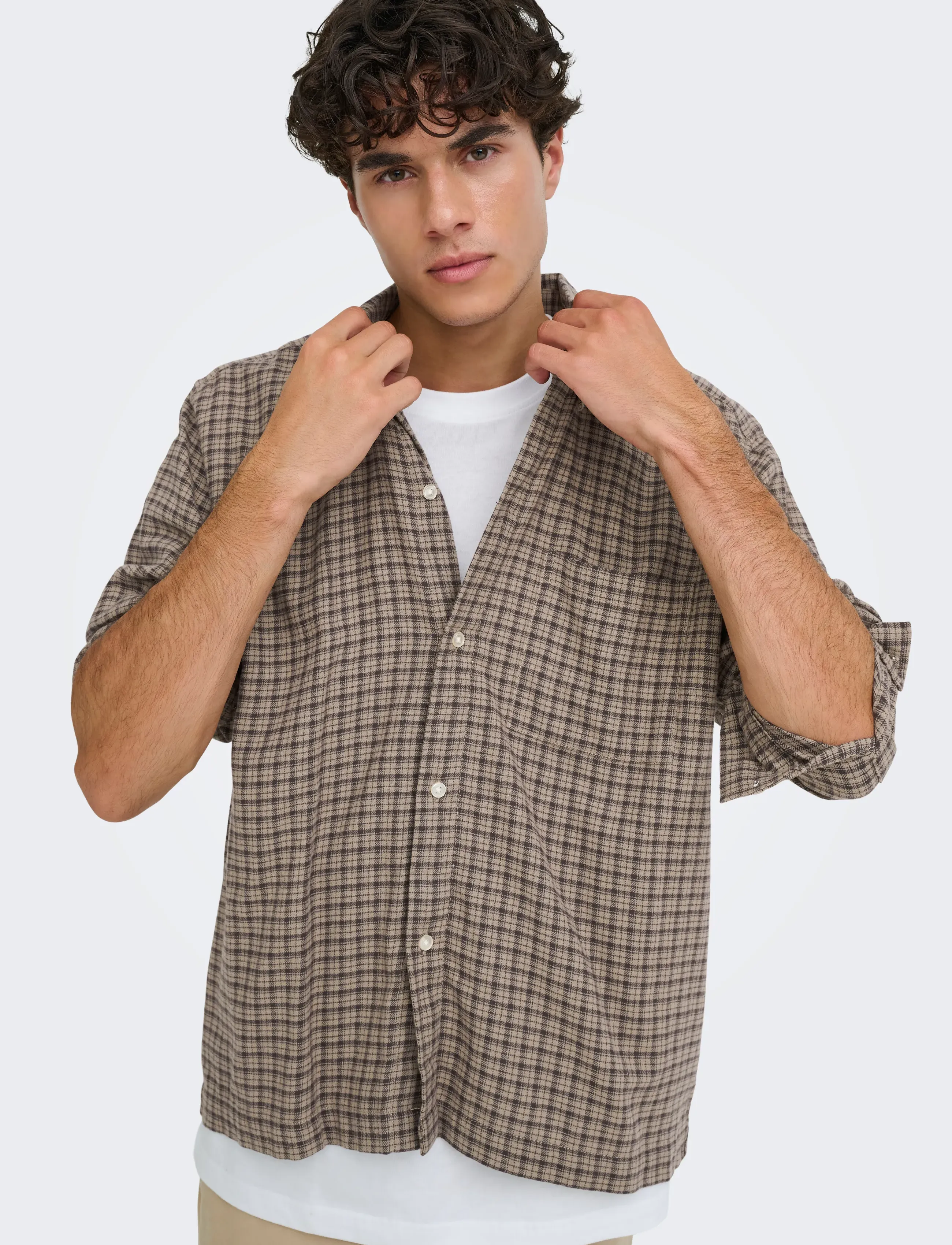 ONLY & SONS Onshale Flannel Check Shirt Rlx Fit flanellskjortor herr – bild 6