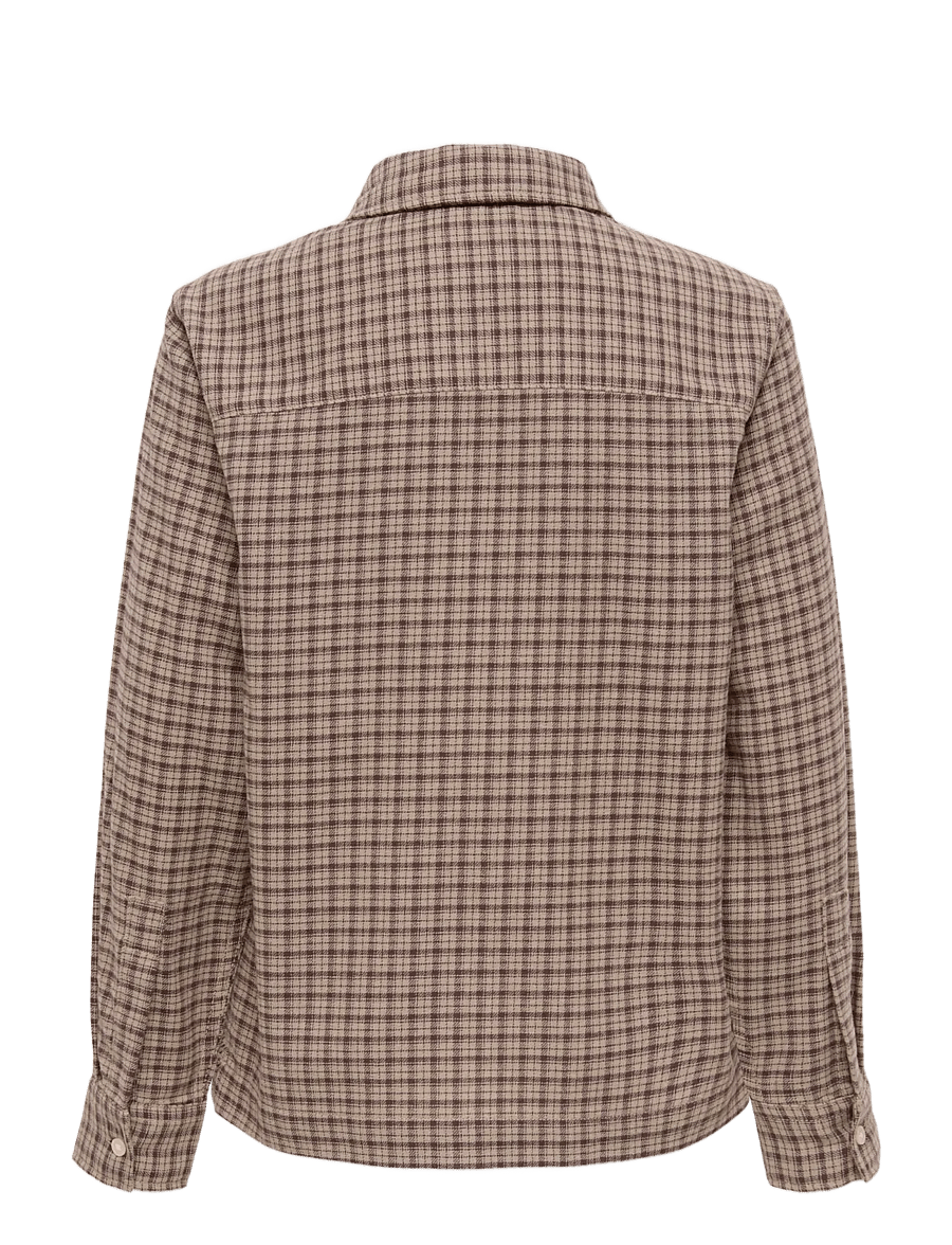 ONLY & SONS - OSJHALE FLANNEL CHECK SHIRT RLX - langärmlige hemden - travertine - 1