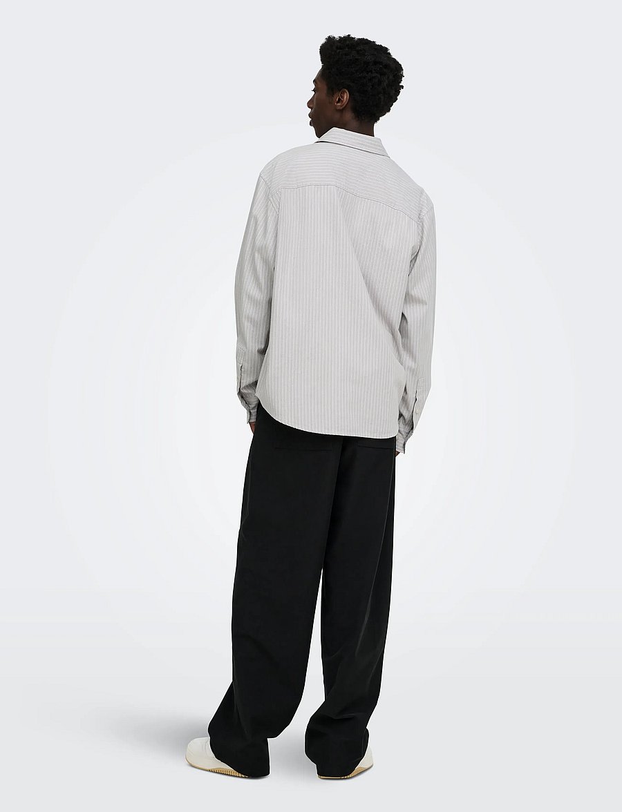 ONLY & SONS - ONSFROME LS SHIRT RLX FRML - silver lining - 3