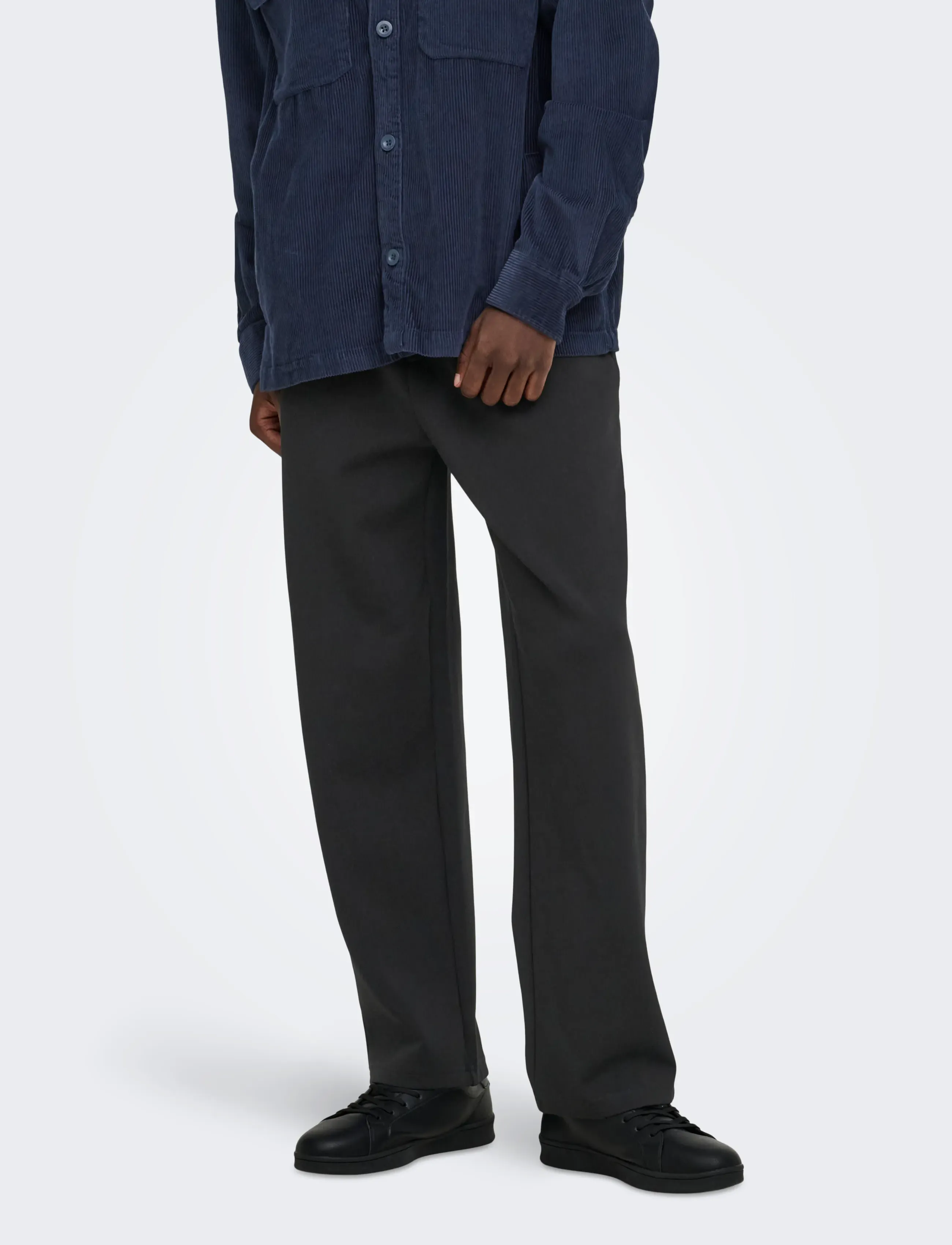 ONLY & SONS - ONSGOYLE WIDE SCUBA PANT - kollektionen - black - 0