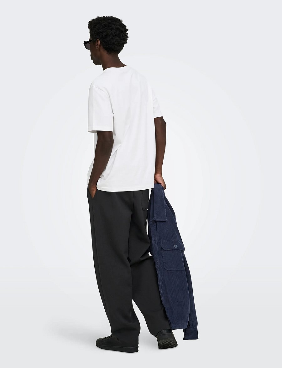 ONLY & SONS - ONSGOYLE WIDE SCUBA PANT - kollektionen - black - 3