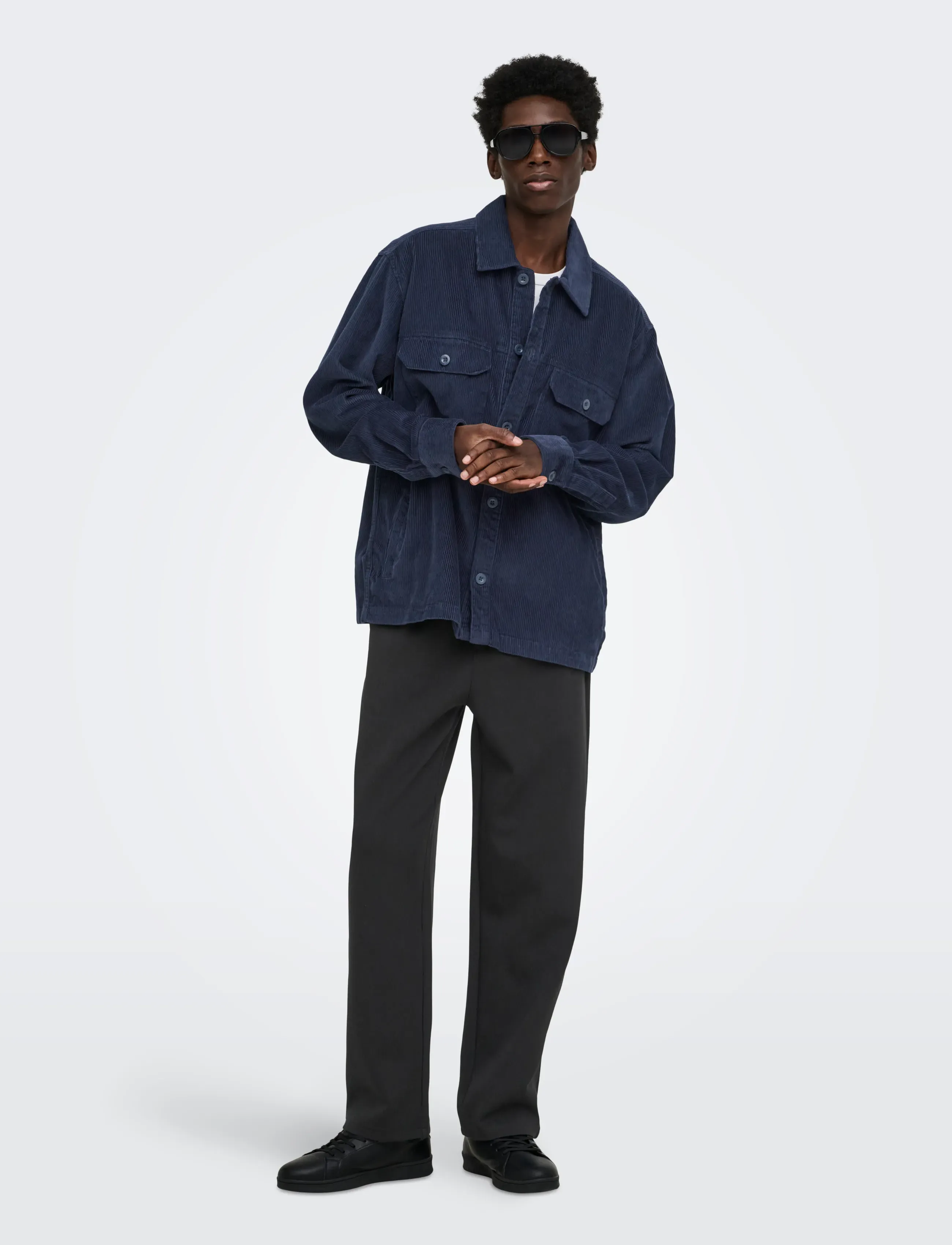 ONLY & SONS - ONSGOYLE WIDE SCUBA PANT - kollektionen - black - 4