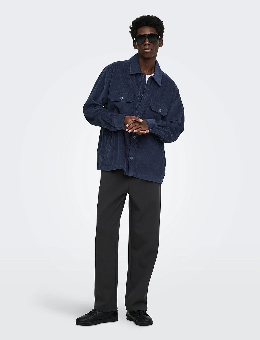 ONLY & SONS - ONSGOYLE WIDE SCUBA PANT - kollektionen - black - 4