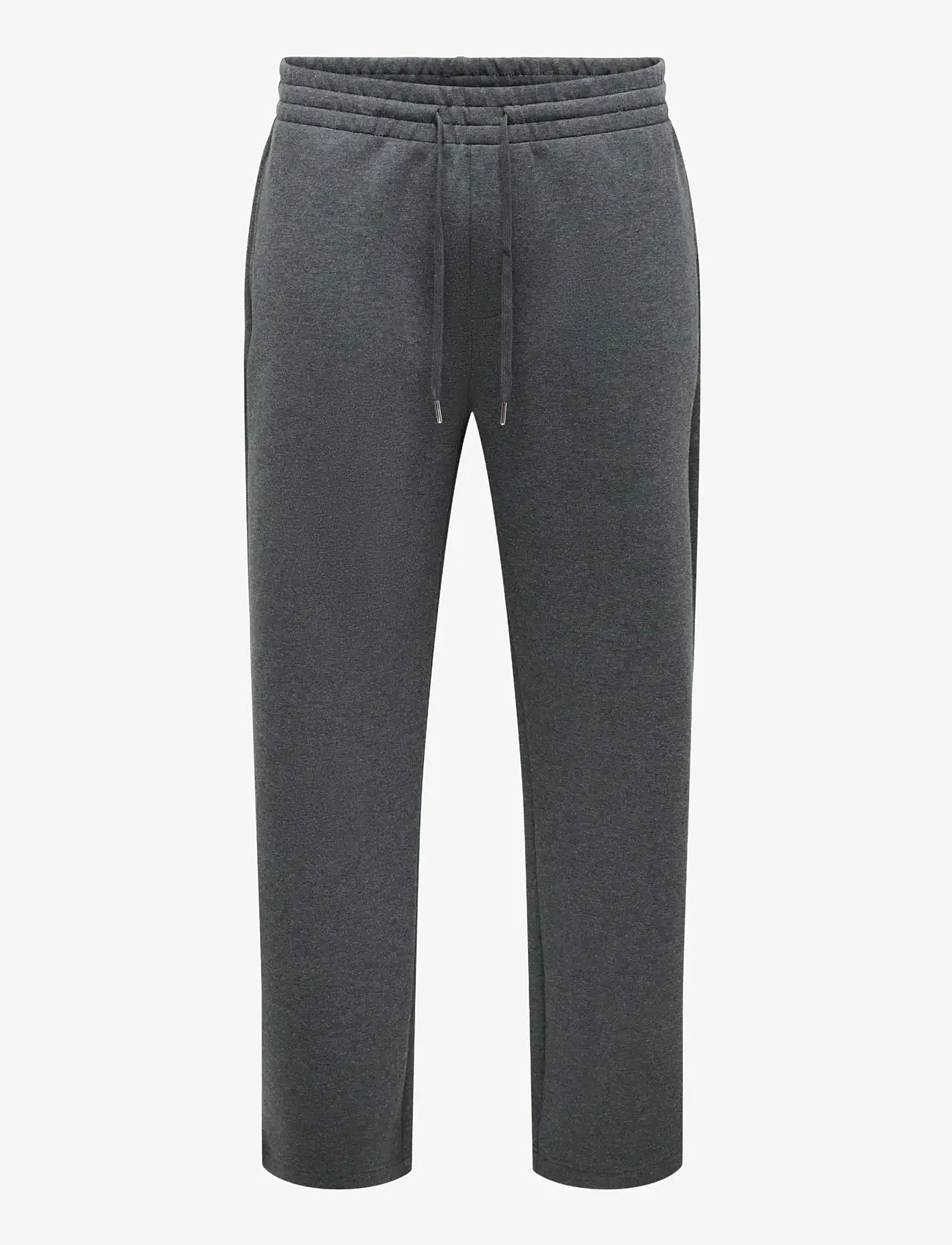 ONLY & SONS - ONSGOYLE WIDE SCUBA PANT - kollektionen - dark grey melange - 0