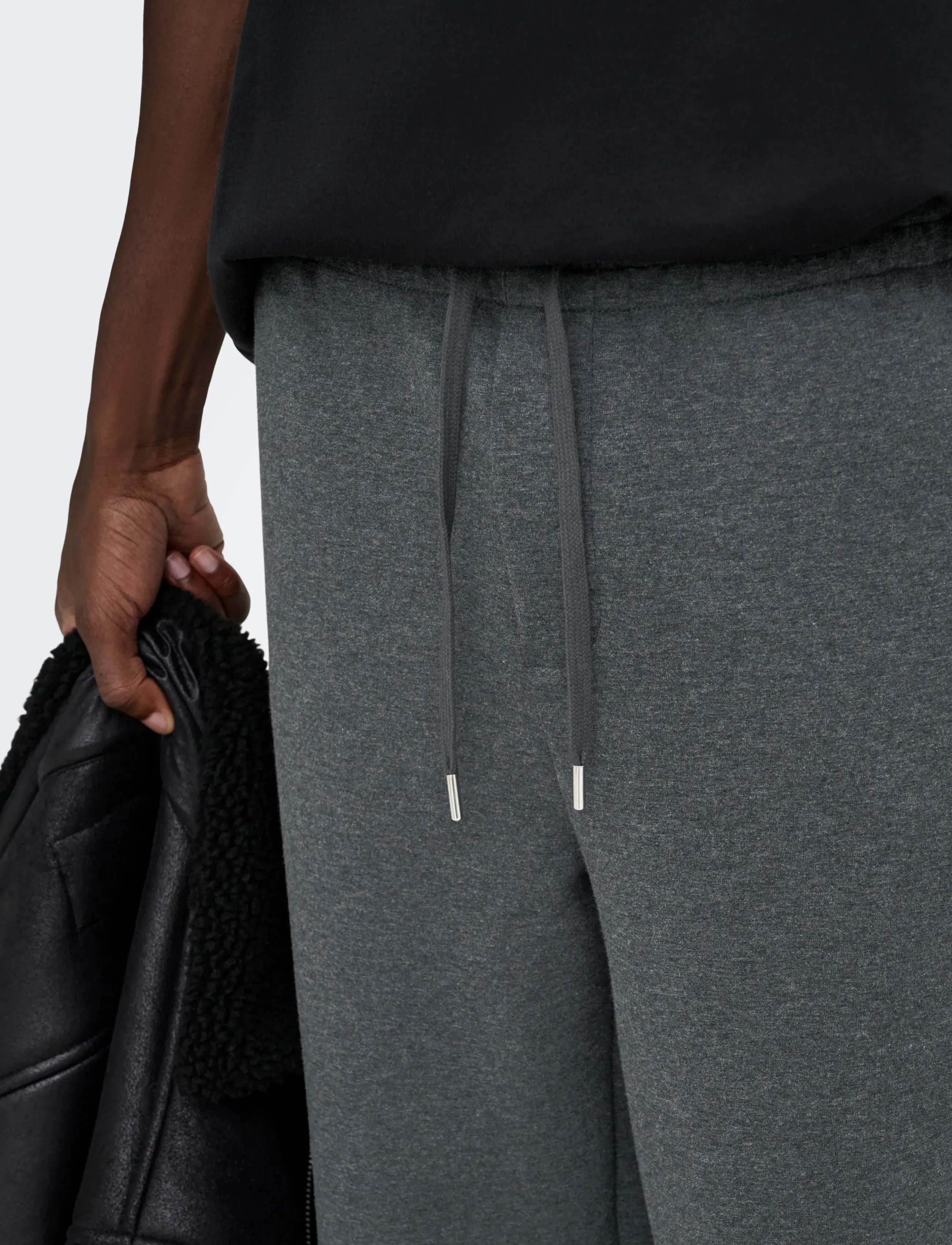 ONLY & SONS - ONSGOYLE WIDE SCUBA PANT - kollektsioonid - dark grey melange - 5