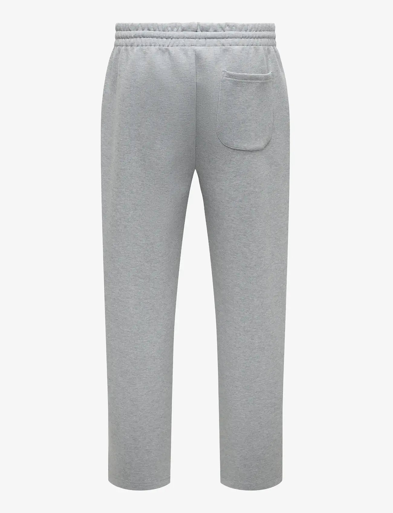 ONLY & SONS - ONSGOYLE WIDE SCUBA PANT - kollektioner - medium grey melange - 1