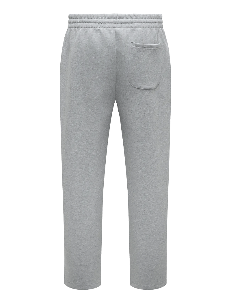 ONLY & SONS - ONSGOYLE WIDE SCUBA PANT - kollektioner - medium grey melange - 1