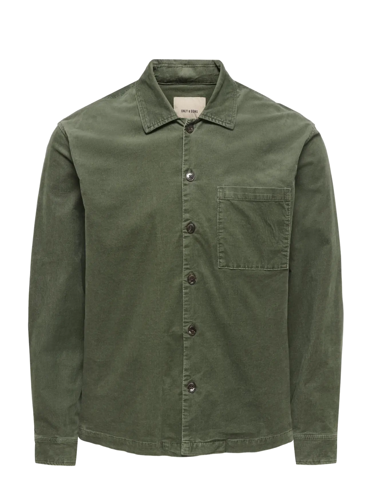 ONLY & SONS - ONSEWELL WASHED CORDUROY SHIRT - forest night - 1