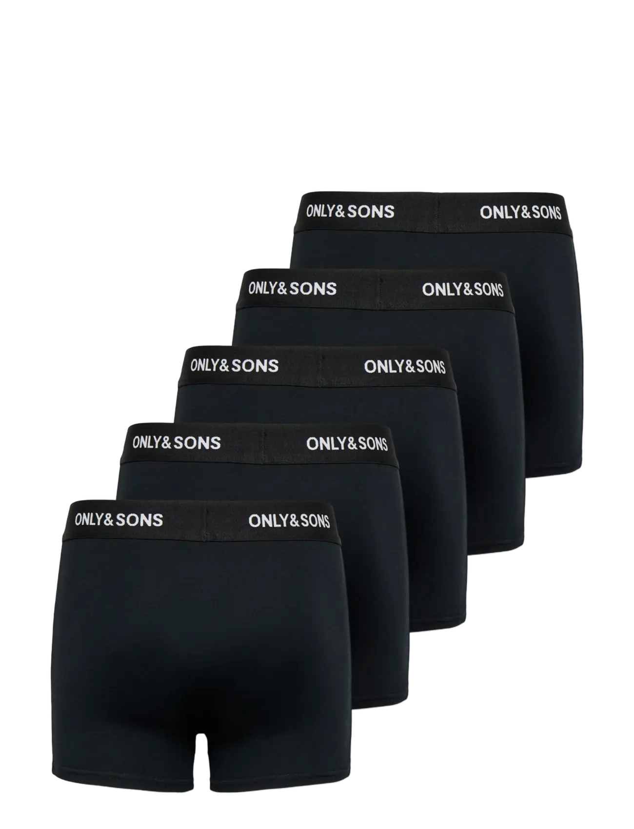 ONLY & SONS - OSJFITZ SOLID BOXER 5-PACK JNR NOOS - unterhosen - black - 1