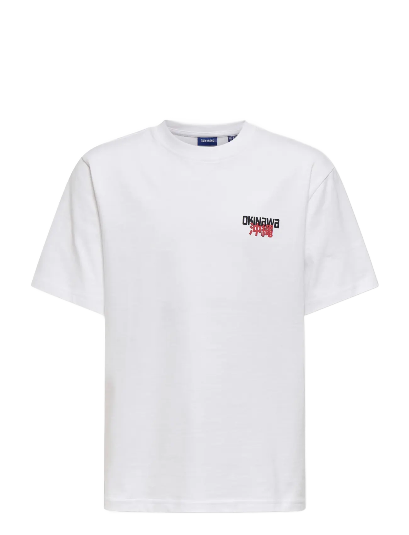 ONLY & SONS OSJFRED PLANT LIFE RLX SS TEE - Tops - BRIGHT WHITE / white