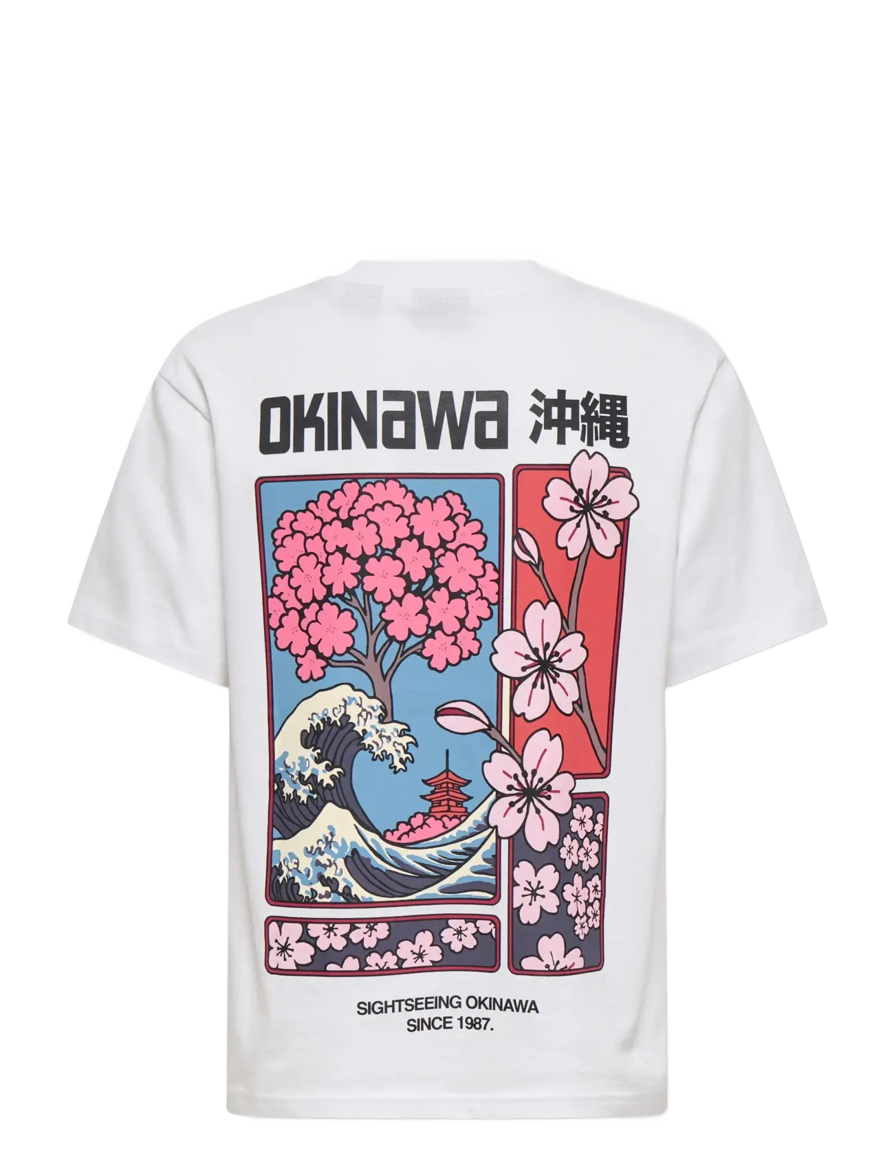ONLY & SONS - OSJFRED PLANT LIFE RLX SS TEE - short-sleeved t-shirts - bright white - 1