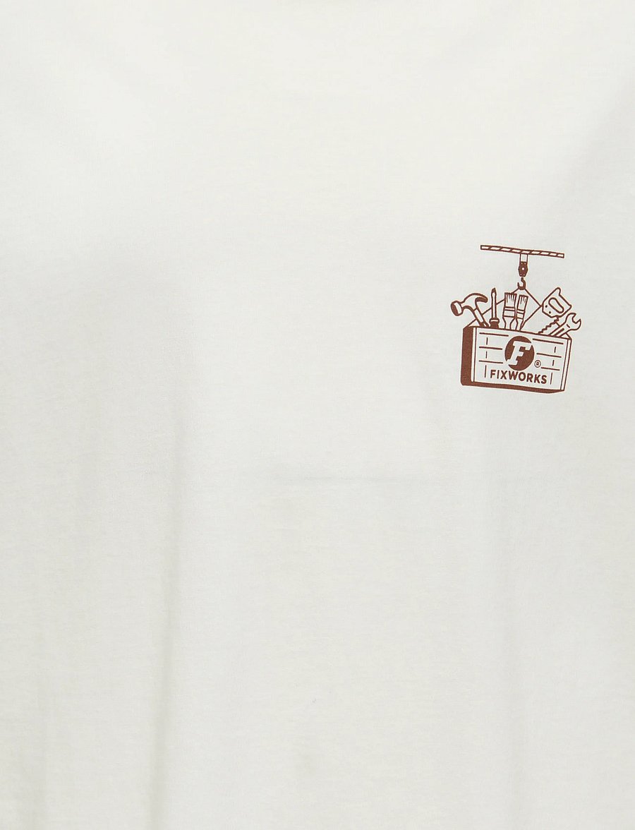 ONLY & SONS - OSJALFI FIX WORKS SS REG TEE - kurzärmelige - cloud dancer - 3