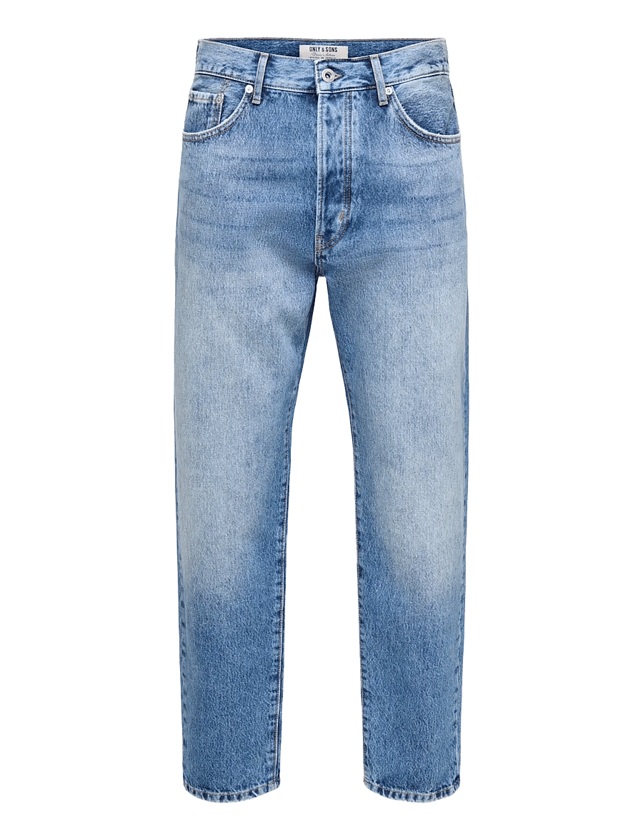 ONLY & SONS - ONSTYE LOOSE TAPE. DMB 0130 DOT DNM - tapered jeans - dark medium blue denim - 0