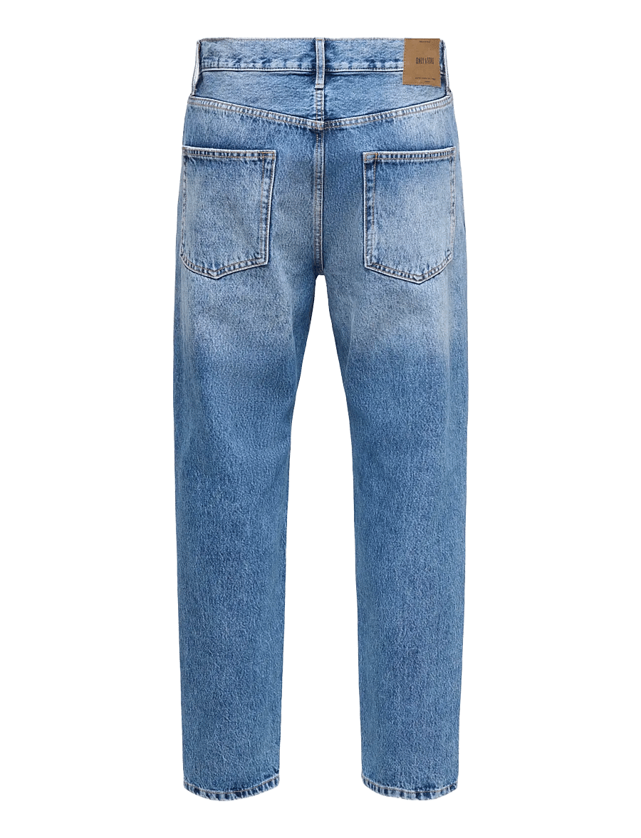 ONLY & SONS - ONSTYE LOOSE TAPE. DMB 0130 DOT DNM - tapered jeans - dark medium blue denim - 1