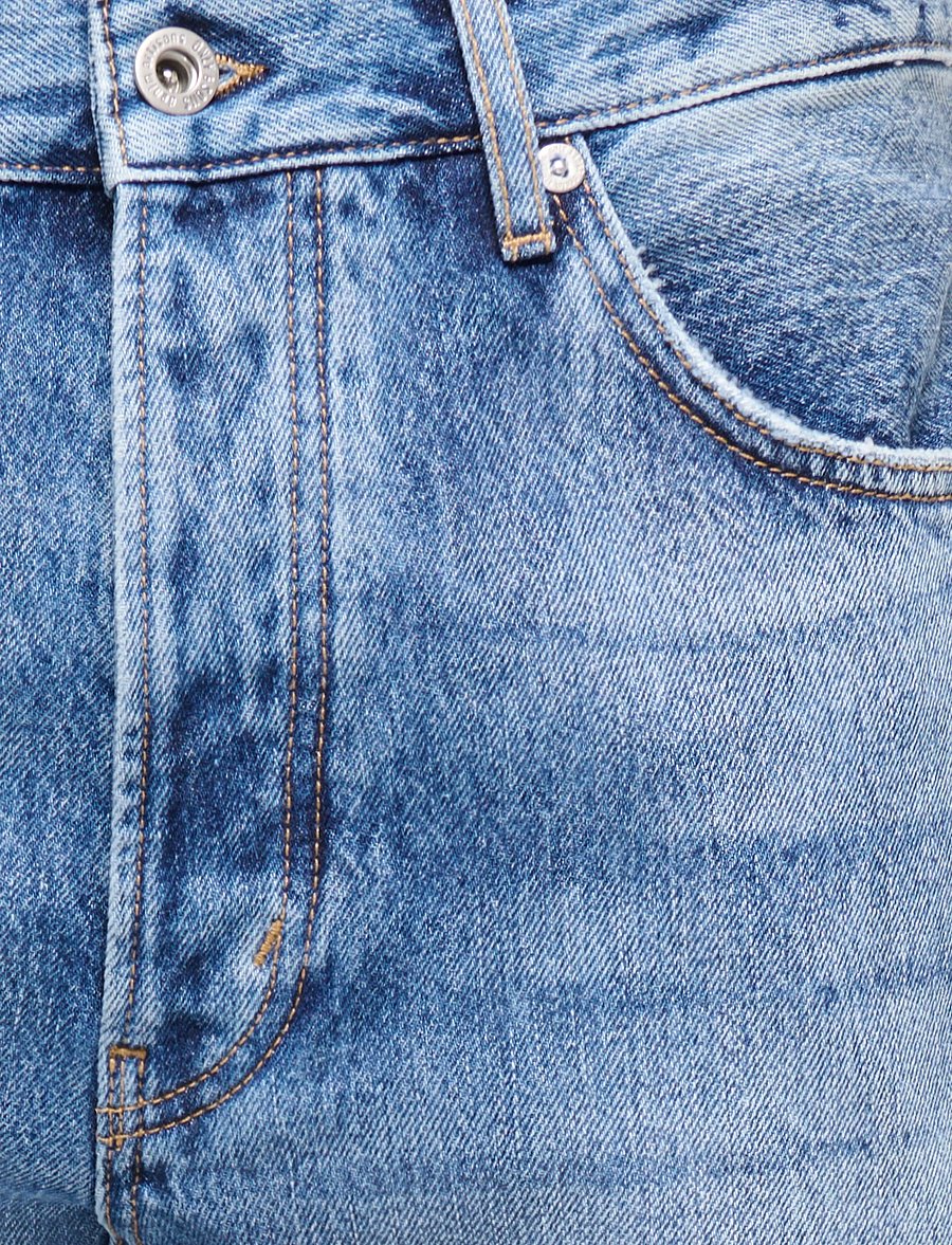 ONLY & SONS - ONSTYE LOOSE TAPE. DMB 0130 DOT DNM - tapered jeans - dark medium blue denim - 2