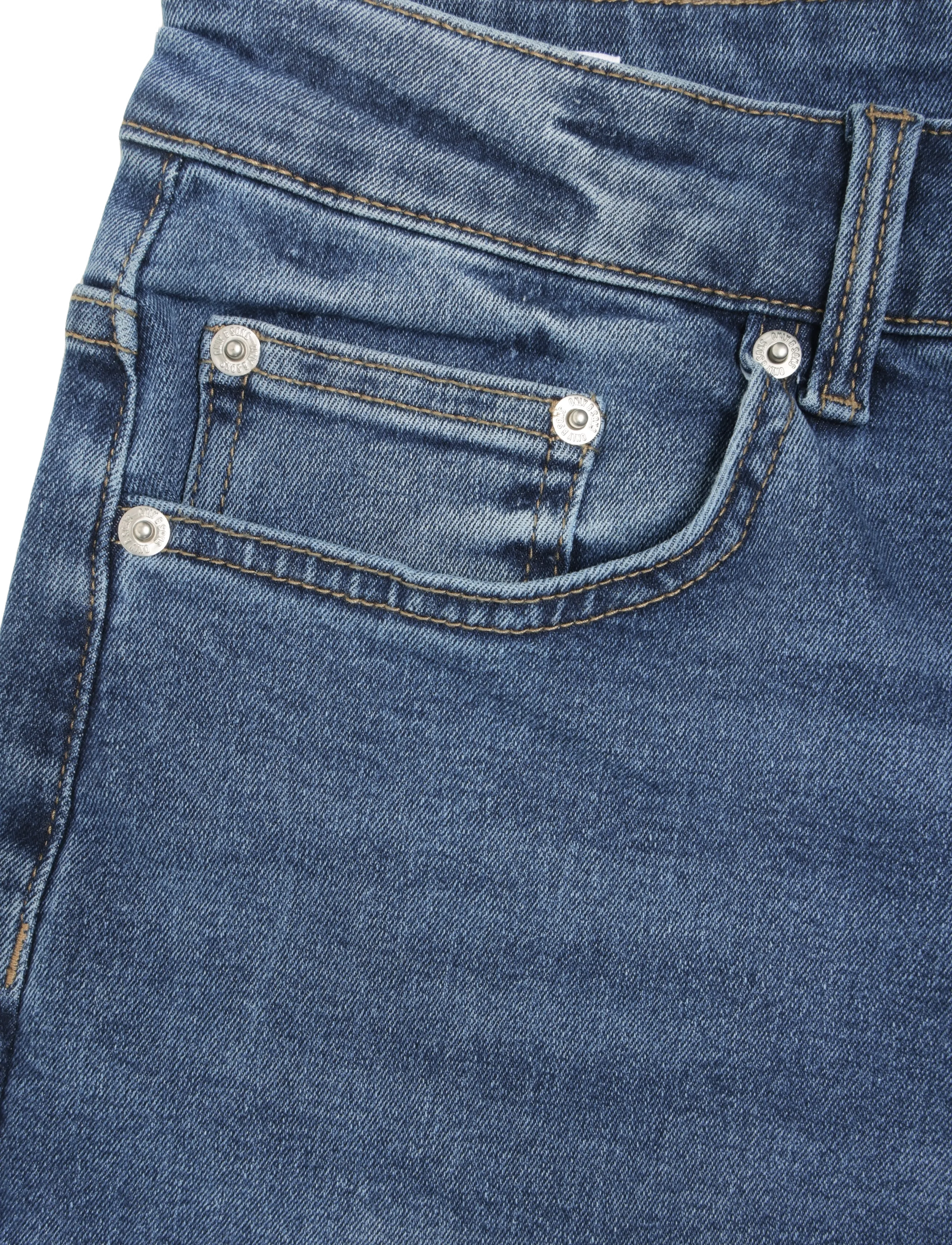 ONLY & SONS - ONSEDGE STRAIGHT STRETCH PIM BOX DNM MU - regular jeans - medium blue denim - 2