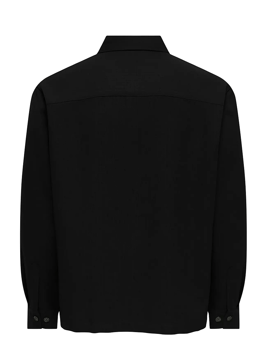 ONLY & SONS - ONSHANSI ARIO LS SHIRT RLX - casual skjortor - black - 1