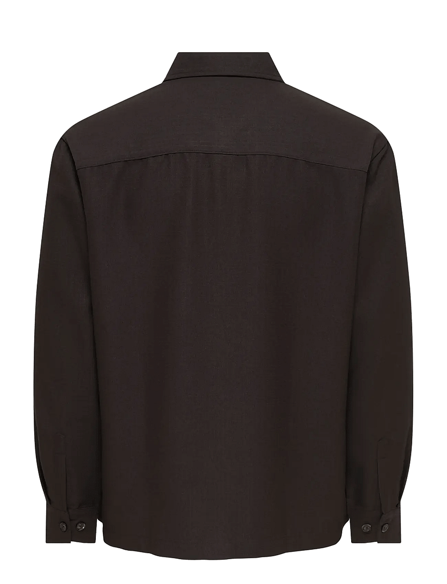 ONLY & SONS - ONSHANSI ARIO LS SHIRT RLX - casual shirts - coffee bean - 2