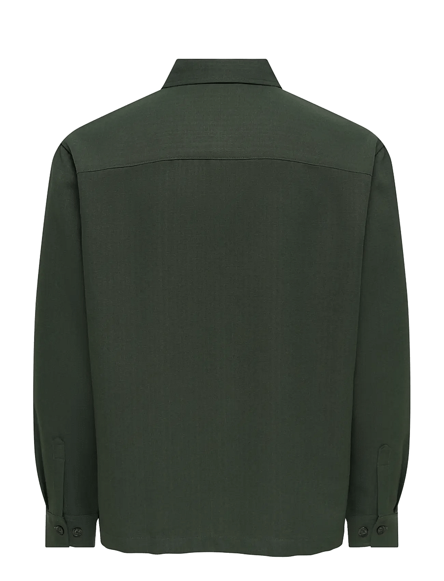 ONLY & SONS - ONSHANSI ARIO LS SHIRT RLX - forest night - 2