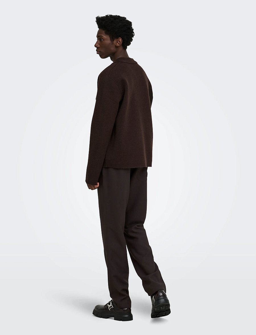 ONLY & SONS - ONSHANSI EDGE STRAIGHT PANT - kollektioner - coffee bean - 3