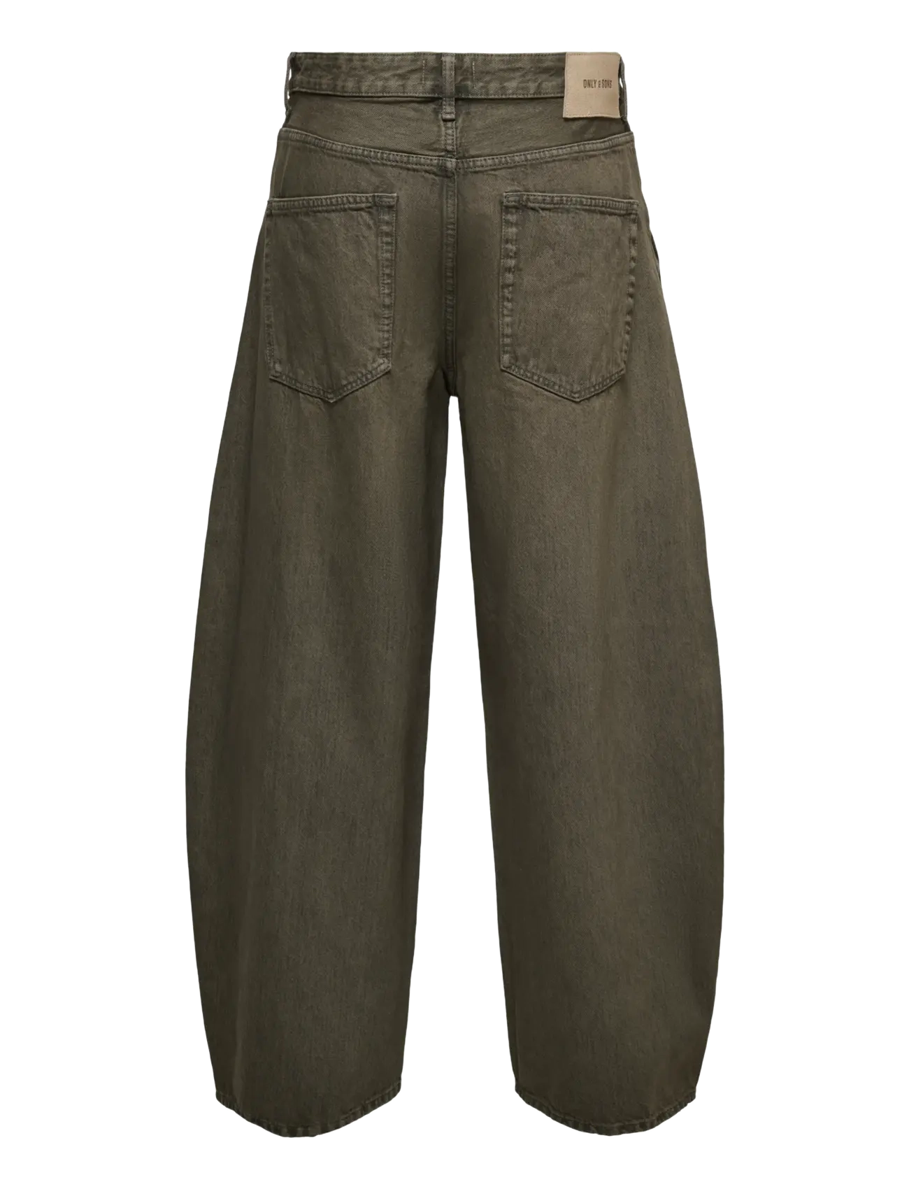 ONLY & SONS - ONSKAYCE BARREL BROWN 0274 TAI DNM - loose jeans - dark brown denim - 1