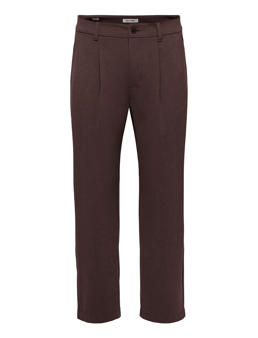 ONLY & SONS - ONSFADE LOOSE VENUS PANTS - freizeithosen - coffee bean - 0